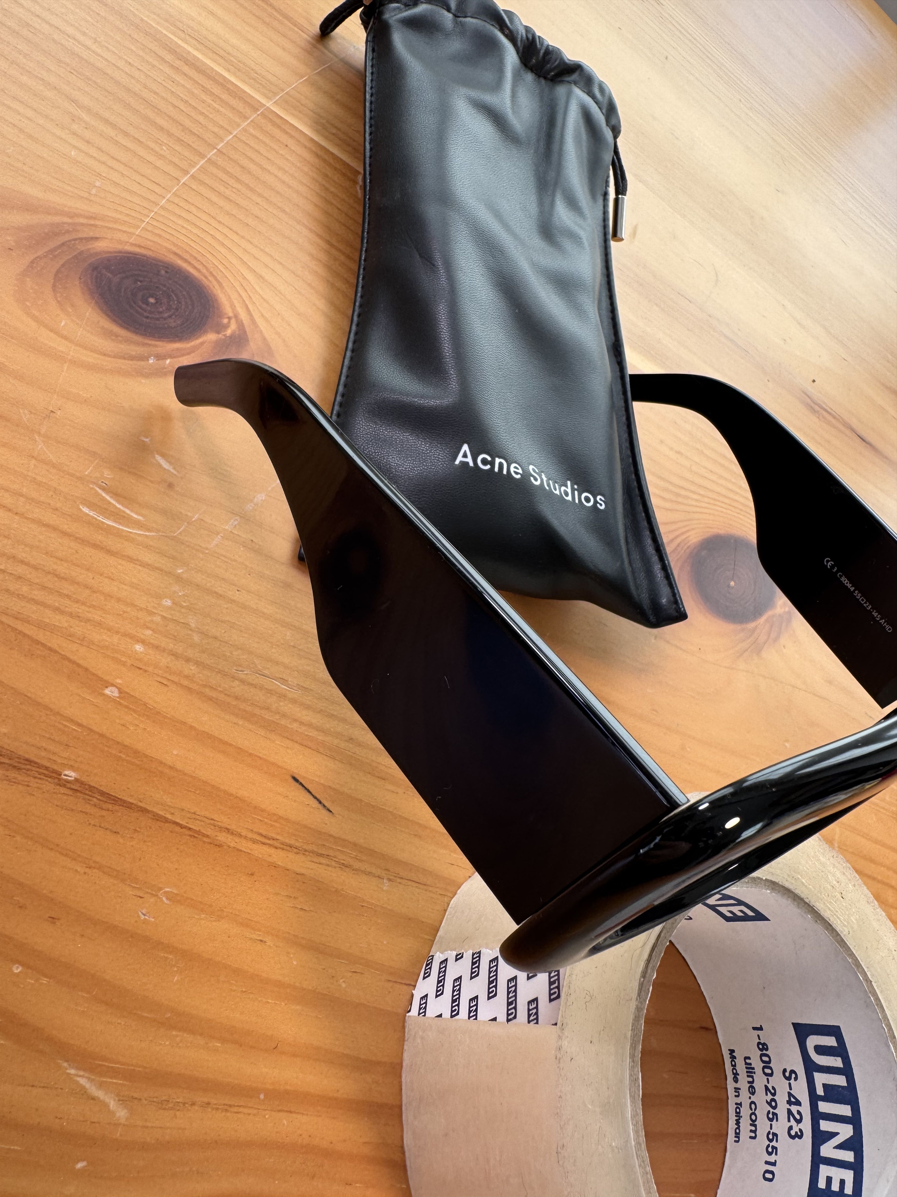 Acne Studios Acne Studios Oversized Fat Inflated Sunglasses Rectangle Size ONE SIZE - 3 Thumbnail