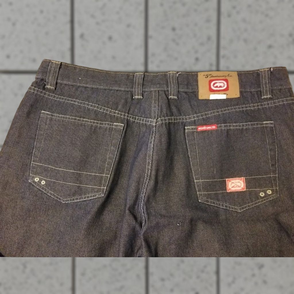 Ecko Unltd. VINTAGE Ecko Unlimited Jeans Denim 42x28 28in Inseam 5-Pocket Men Blue 90s Hip Hop Wide-Leg Jeans Mens Size US 42 / EU 58 - 1 Thumbnail