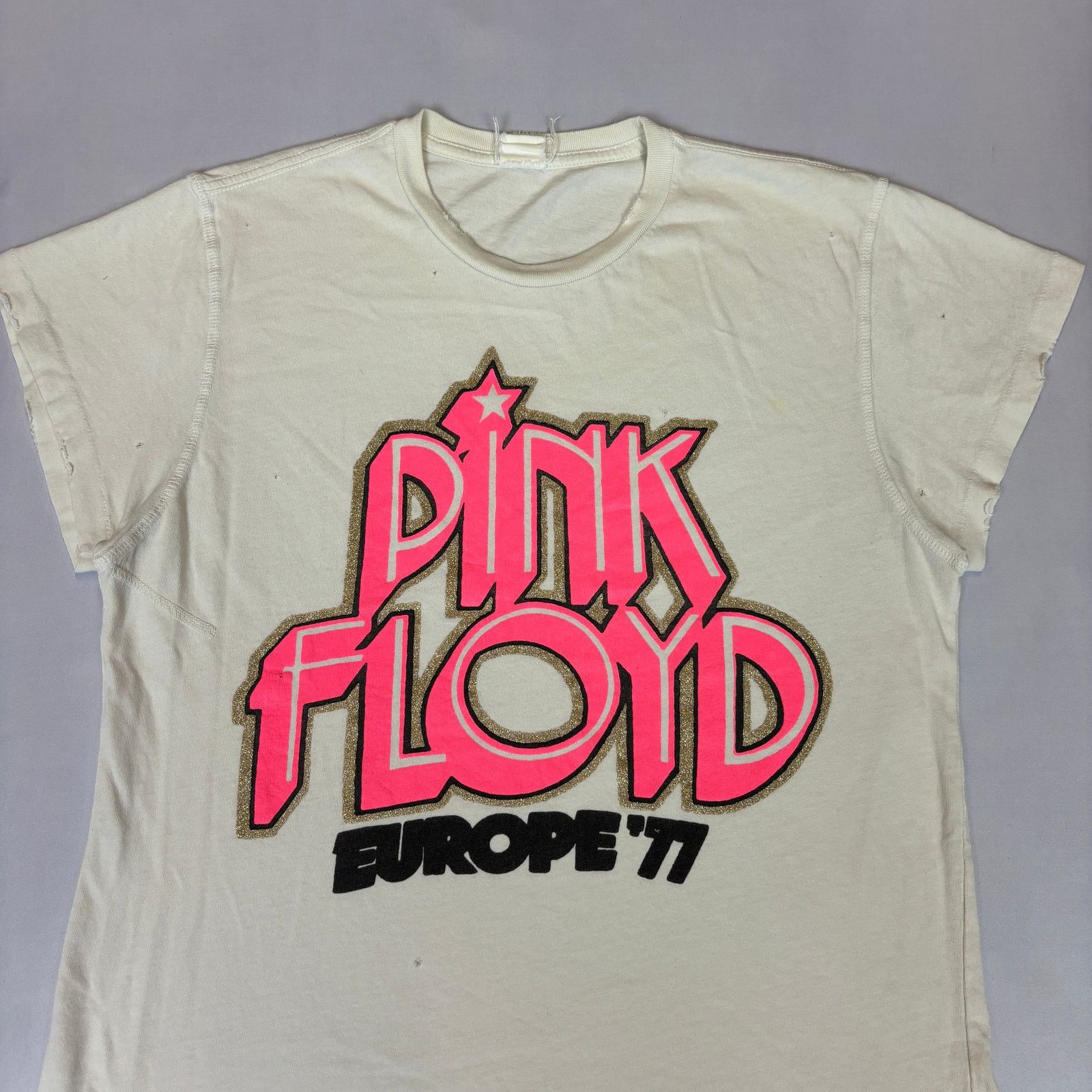 MadeWorn Madeworn Pink Floyd Cap Sleeve Baby Tee Shirt S Size S / US 4 / IT 40 - 2 Thumbnail
