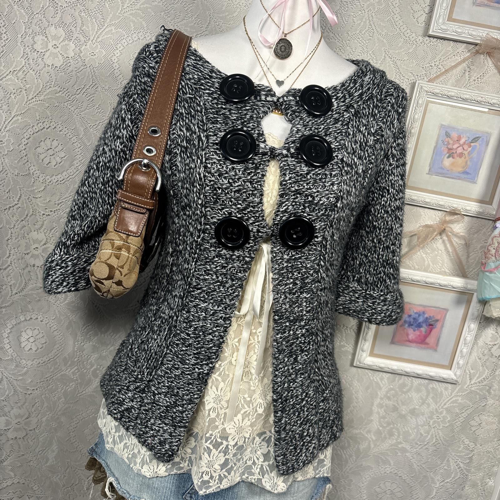 Other y2k vintage cozy button up cardigan Size M / US 6-8 / IT 42-44 - 2 Thumbnail