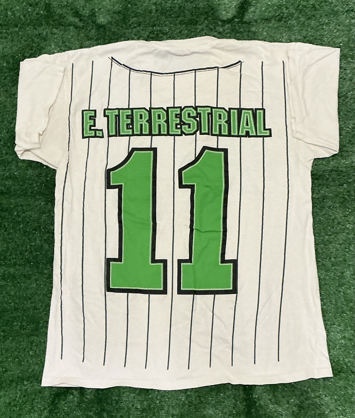 Vintage 1996 LogoTel Alien Invaders Baseball Jersey Shirt Size XL Size US XL / EU 56 / 4 - 5 Thumbnail