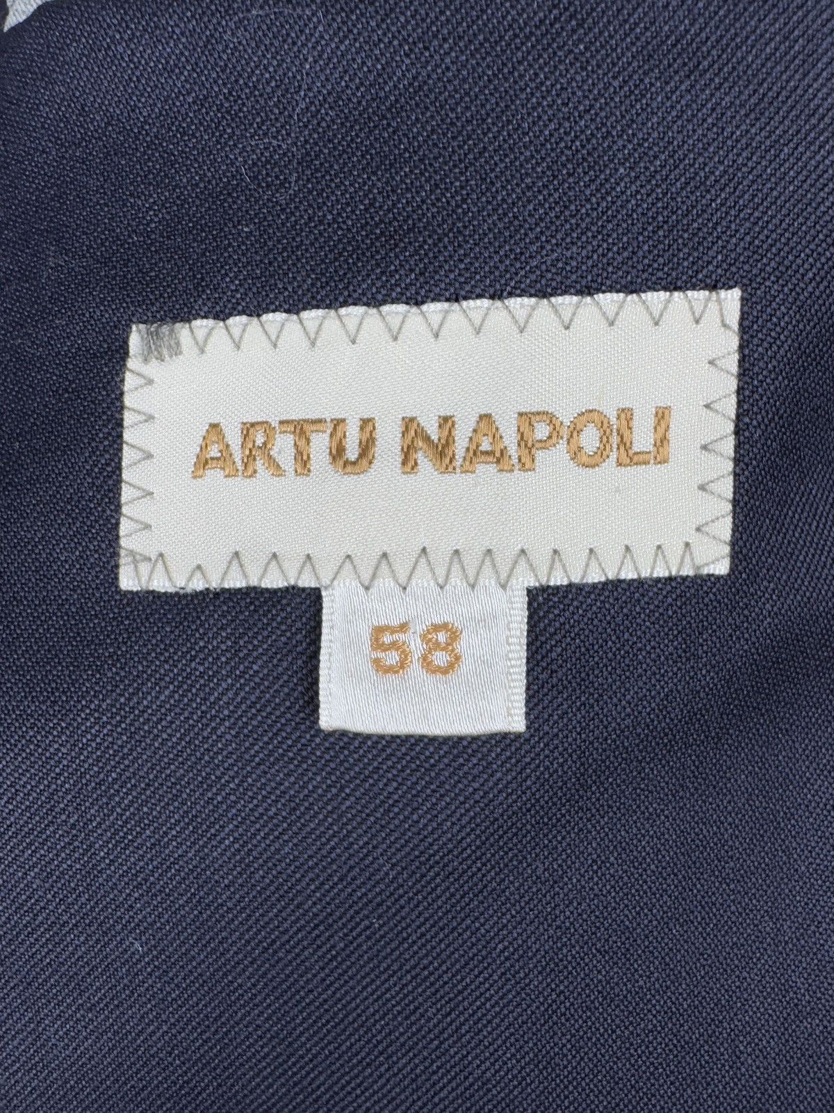 Other Artu Napoli Navy Blue unlined travel jacket wool blazer Size 48R - 10 Thumbnail
