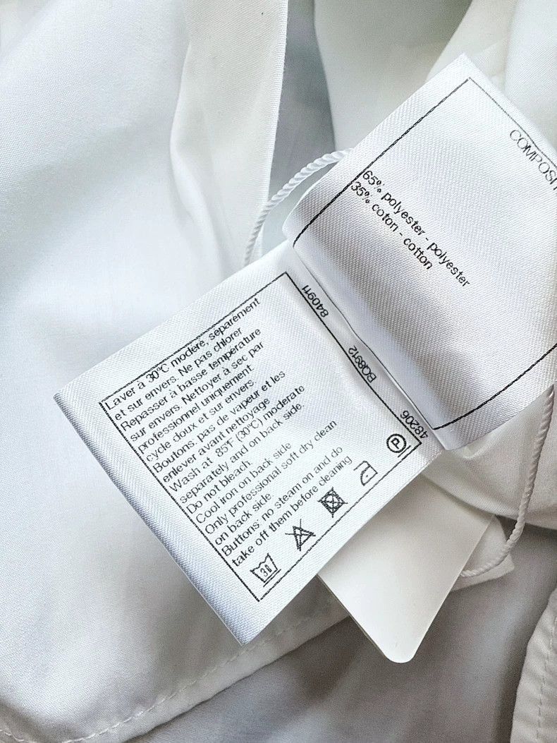 Chanel Chanel White Bow Tie Collar Shirt Size M / US 6-8 / IT 42-44 - 4 Thumbnail