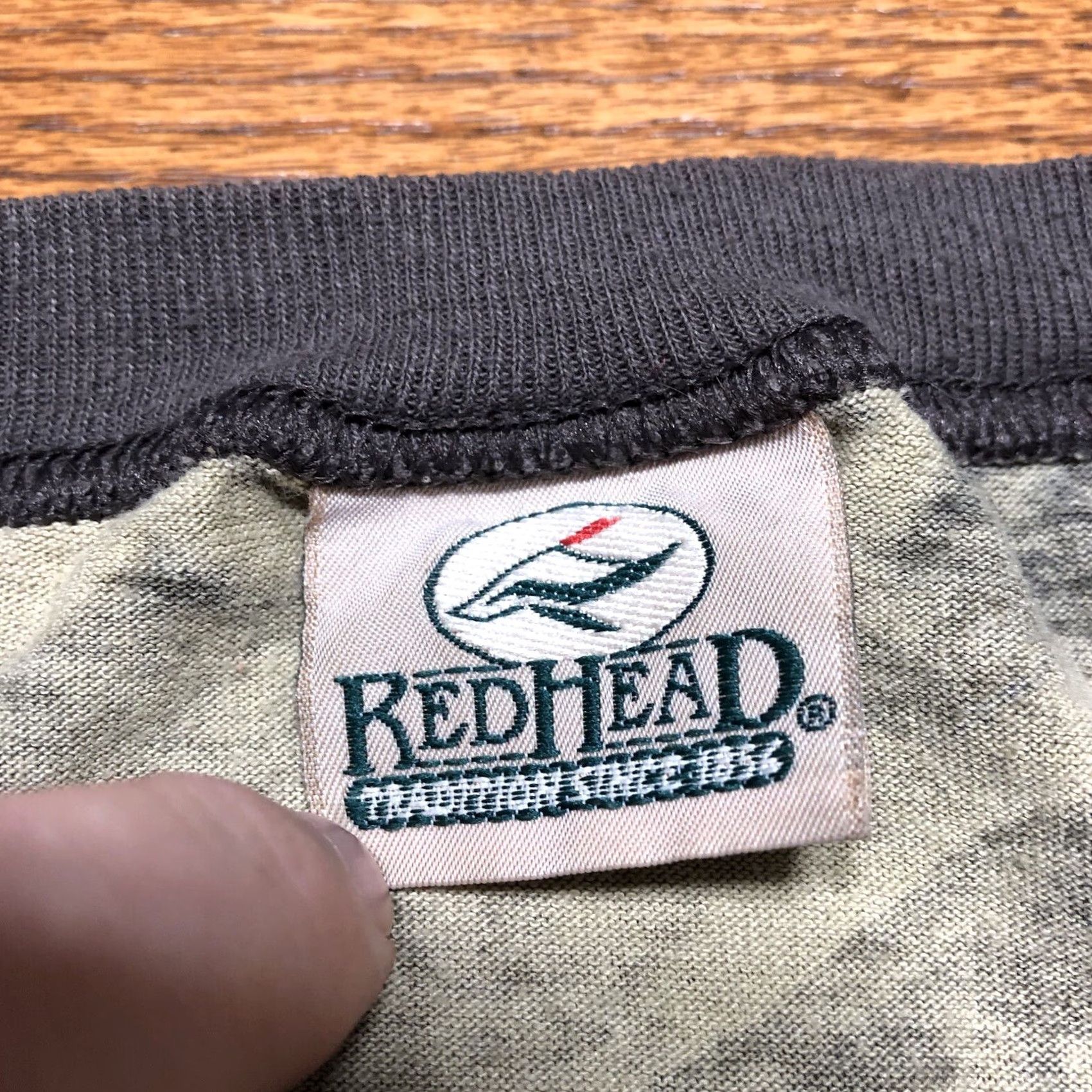 Vintage VINTAGE RedHead Advantage Hardwood Camo Long Sleeve T Shirt Mens L Hunting Shirt Size US L / EU 52-54 / 3 - 5 Thumbnail