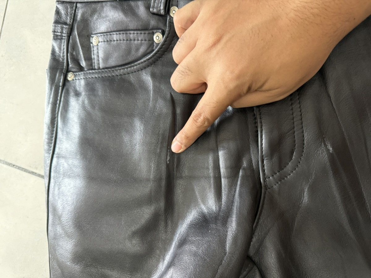 Schott Schott NYC Cowhide Black Leather Pants 34 Size US 34 / EU 50 - 9 Thumbnail