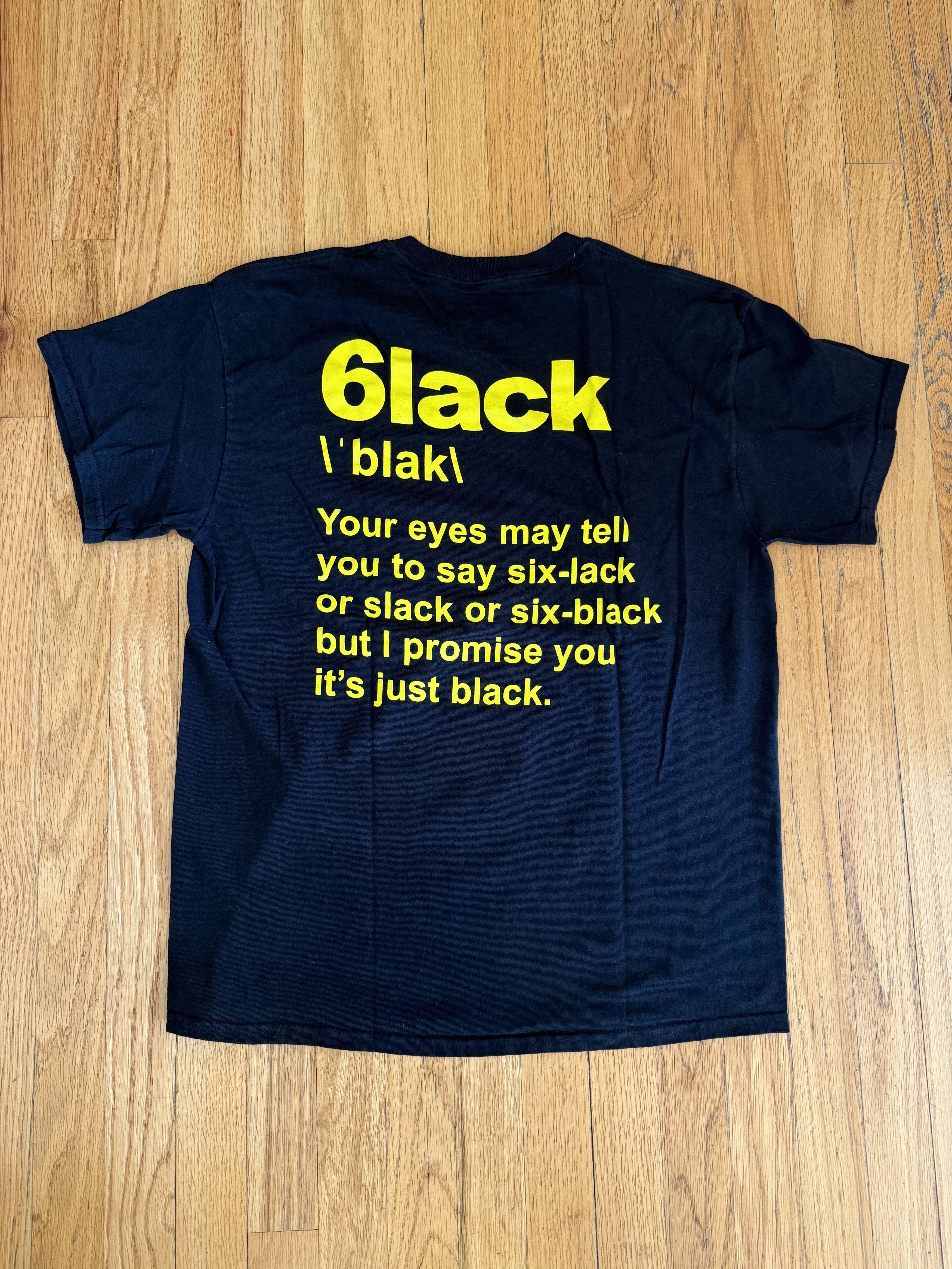 Band Tees 6lack - Still Pronounced Black Tee - Official Merch Sz Large Size US L / EU 52-54 / 3 - 1 Thumbnail