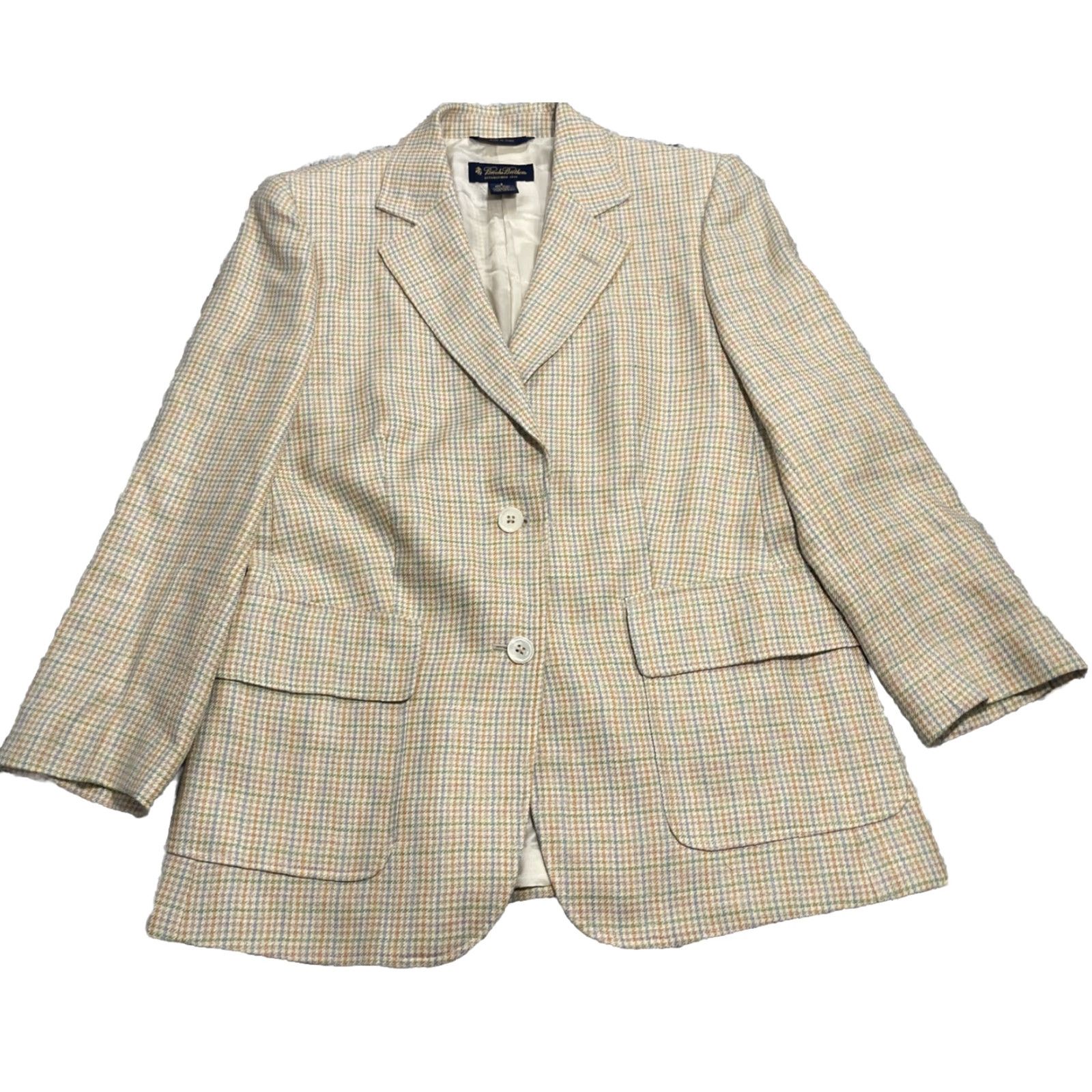 Brooks Brothers Brooks Brothers Blazer Jacket Silk Linen Wool Italy Size 8 EUC Size M / US 6-8 / IT 42-44 - 2 Thumbnail