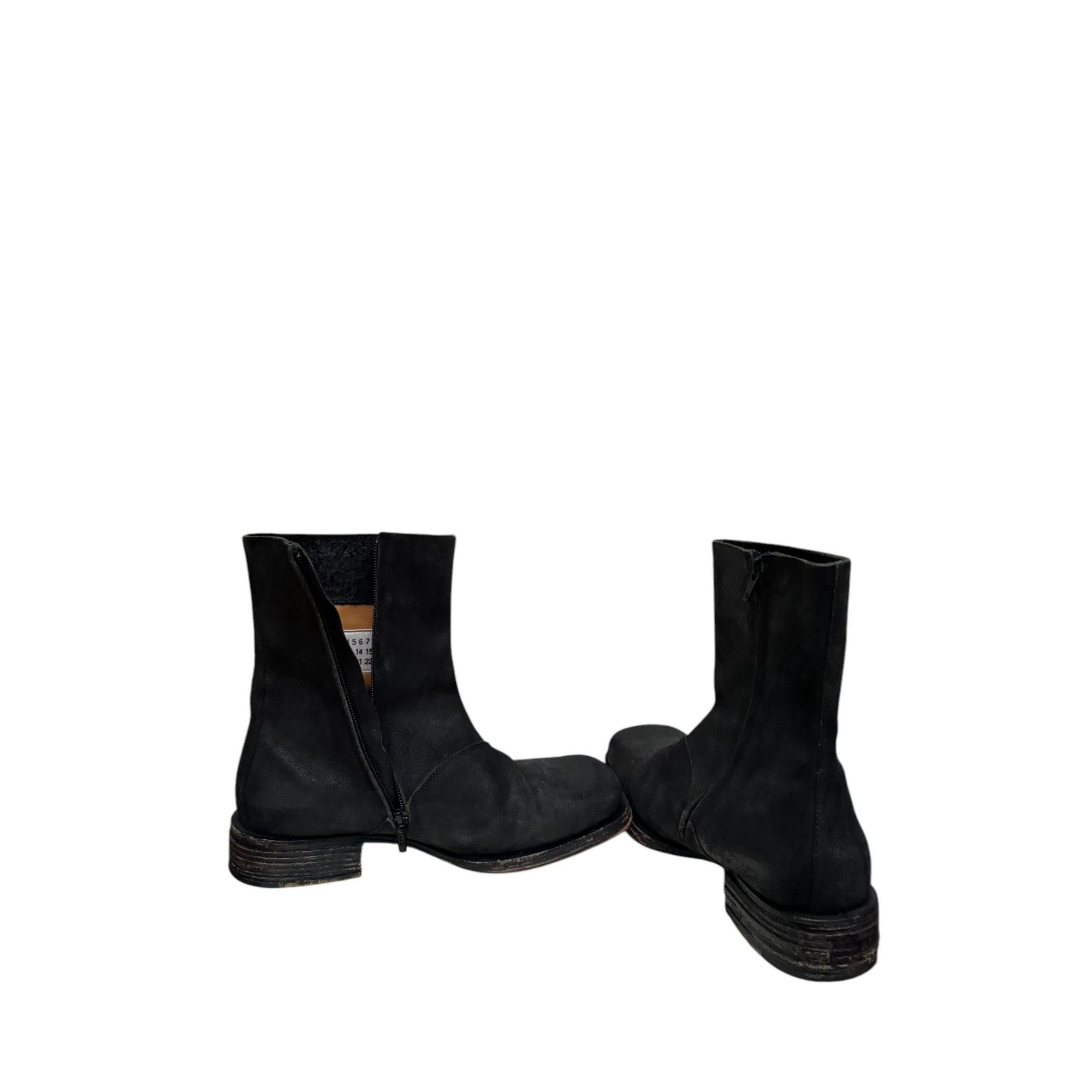 Maison Margiela 2002 Black Square Boots Size US 7.5 / EU 40-41 - 8 Thumbnail