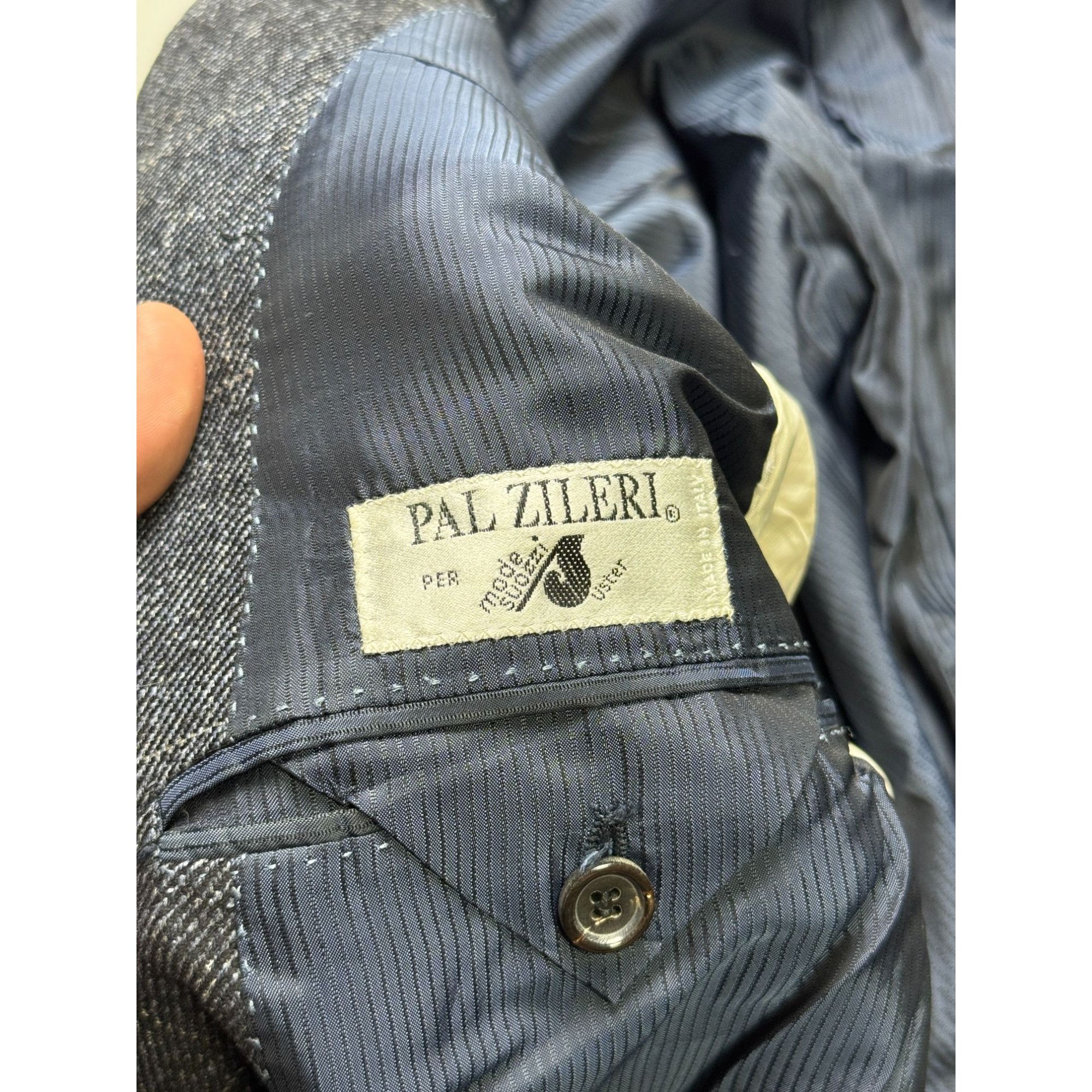 Pal Zileri Pal Zileri by Colombo Cashmere Silk Linen Blazer (Y1155) Size 44R - 7 Thumbnail