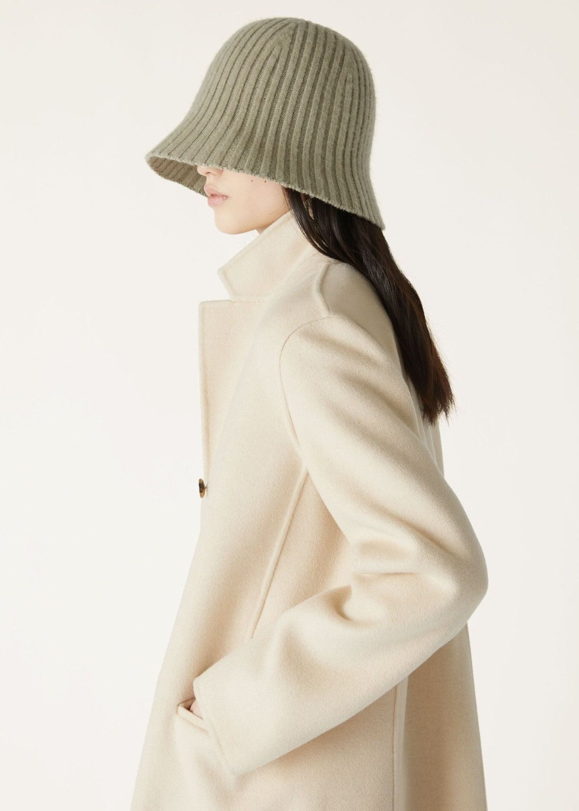 Loro Piana o1srvl11e0126 FAO3274 Baby Cashmere Coat in Beige Size XL / US 12-14 / IT 48-50 - 5 Thumbnail