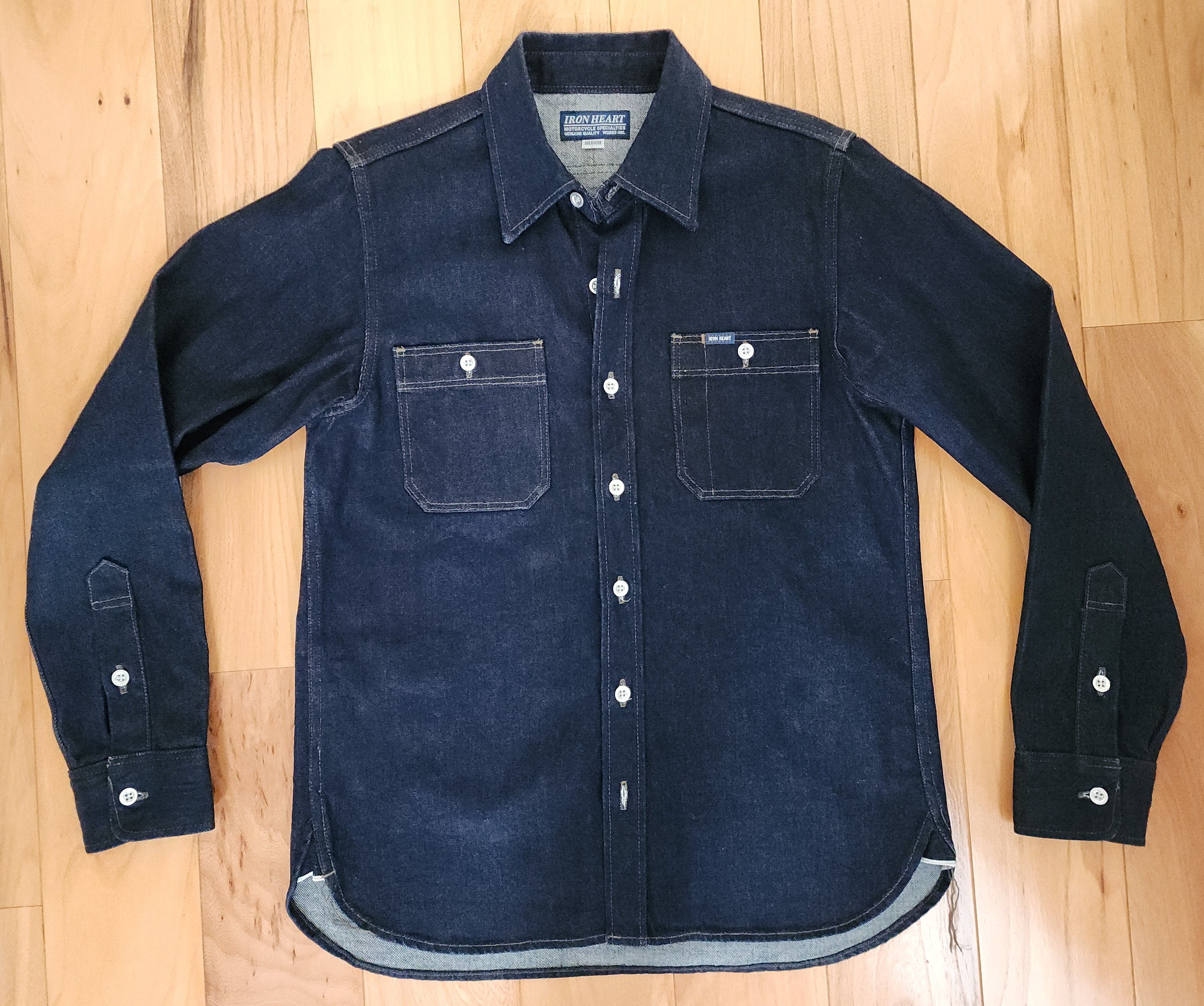 Iron Heart Iron Heart Melton Wool Shirt IHW-01 Charcoal
