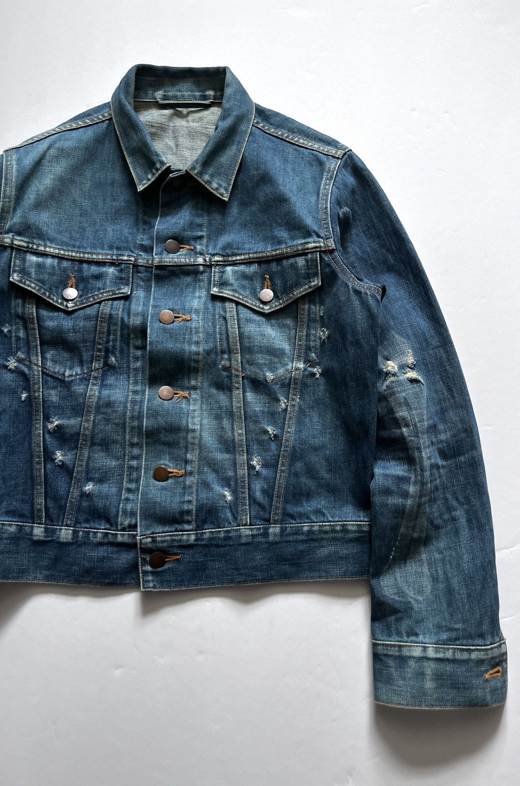 Maison MIHARA YASUHIRO Mihara Yasuhiro 1997-98’ “Anatomy” bones denim jacket Size US M / EU 48-50 / 2 - 5 Thumbnail