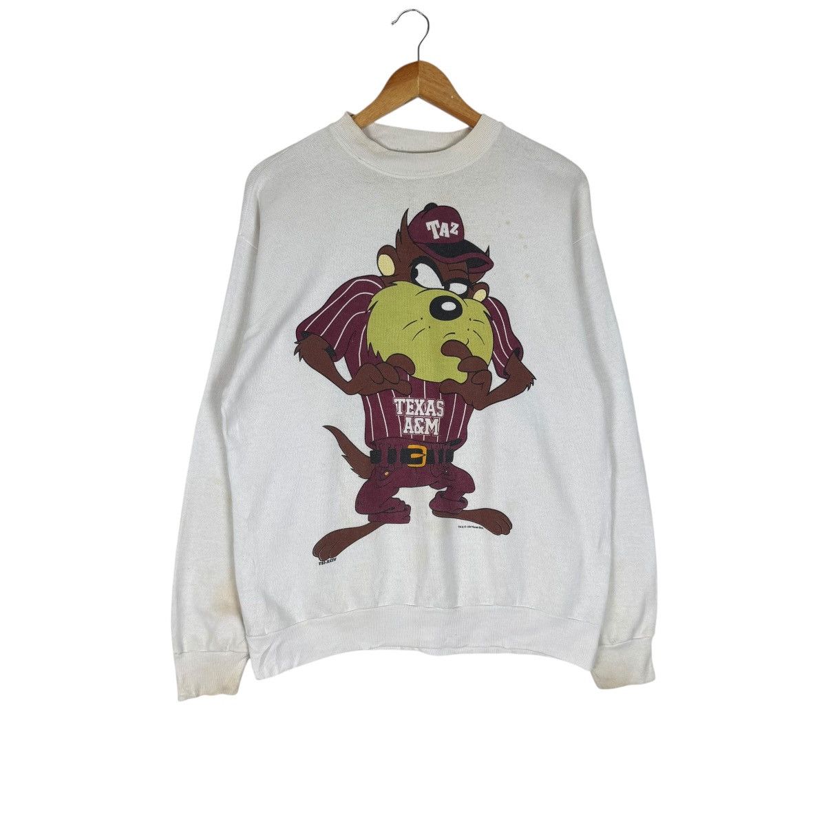 Warner Bros ☀️LOONEY TUNES TAZ TEXAS 1994 SWEATSHIRT Size US L / EU 52-54 / 3 - 2 Thumbnail