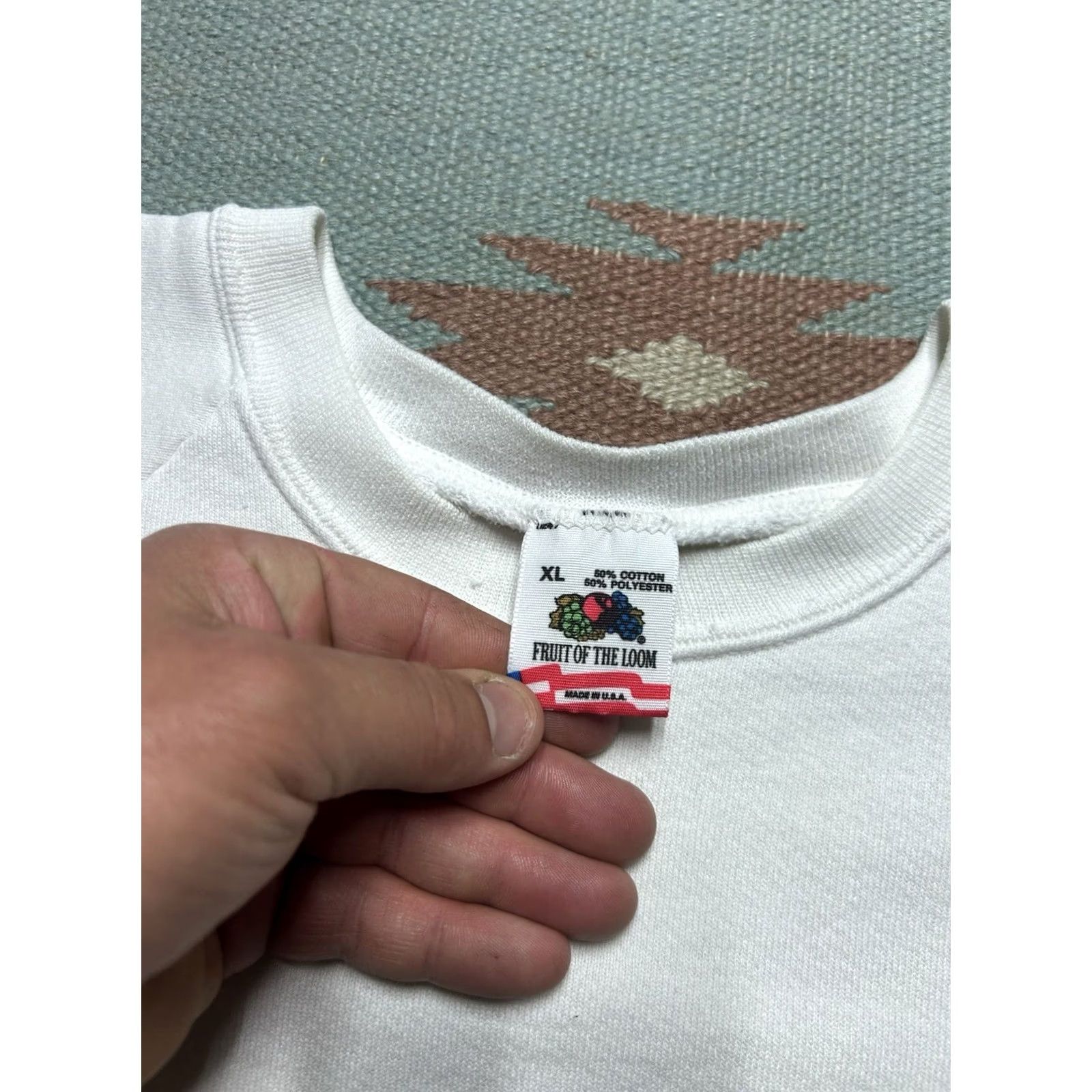 Fruit Of The Loom 2. Maximizes Search Visibility & Accuracy: The title focuses on key selling points (80s, Nevada, logo, pullover, XL) and clarifies item type Size US XL / EU 56 / 4 - 4 Thumbnail