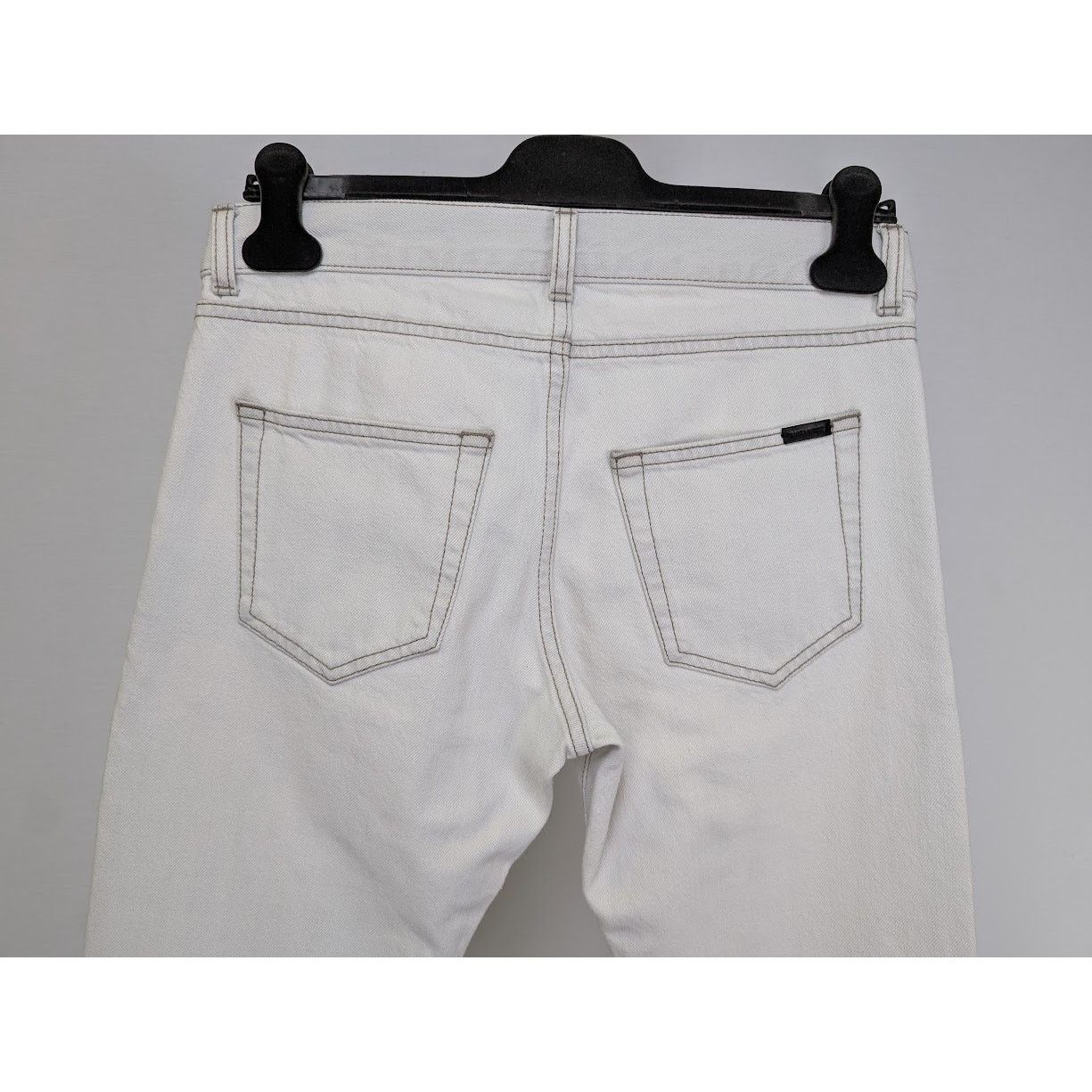 Saint Laurent Paris o1rshd1 Slim Fit Jeans in White Size US 28 / EU 44 - 12 Thumbnail