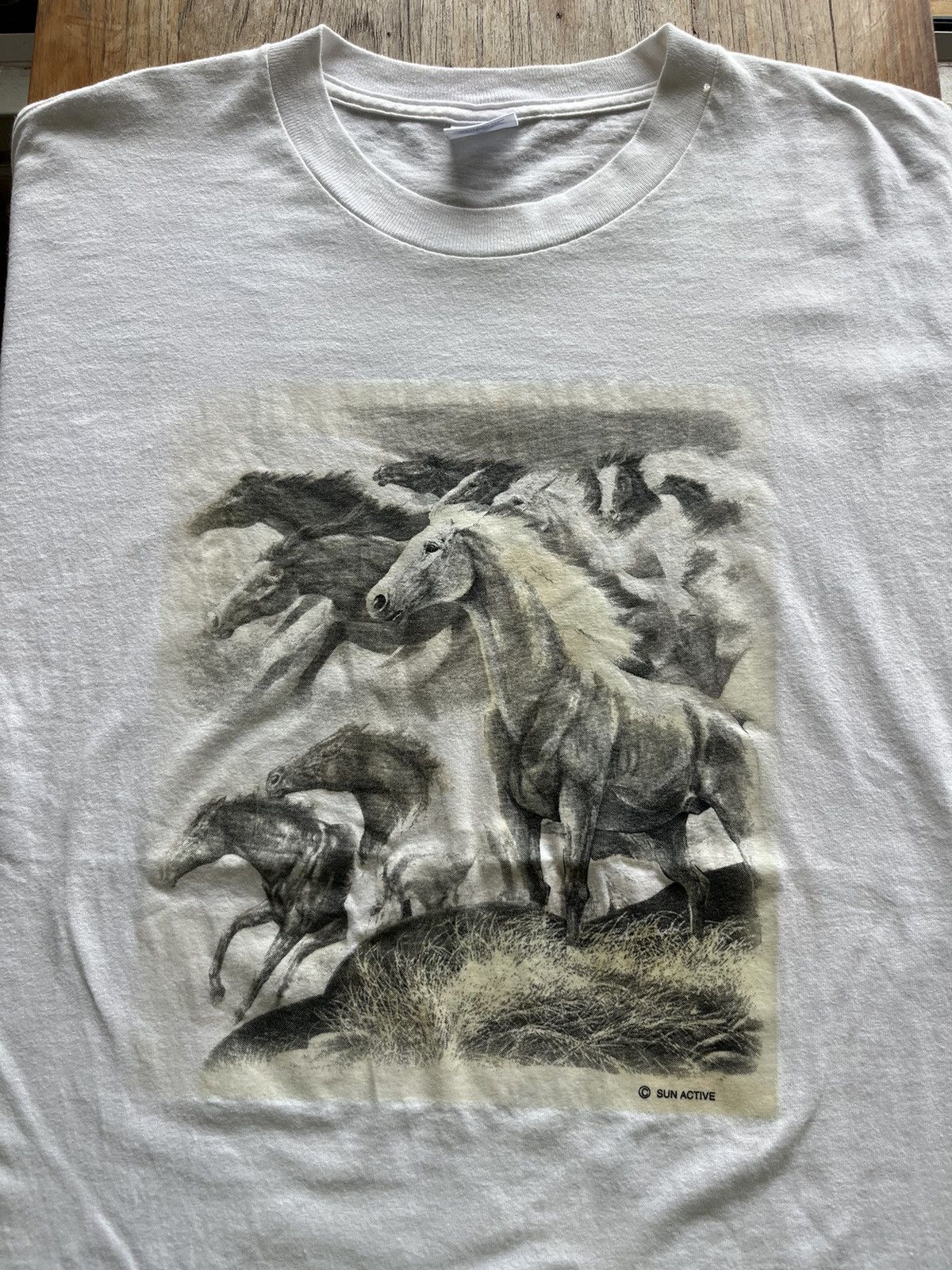 Vintage Vintage Horses SUN ACTIVE Tshirt Size US L / EU 52-54 / 3 - 3 Thumbnail