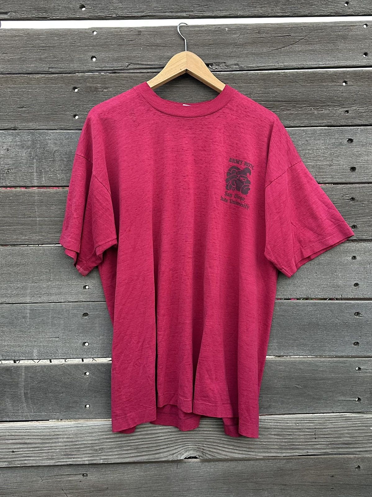Vintage San Diego Vintage SDSU Army Thin T-shirt Size US XL / EU 56 / 4 - 1 Thumbnail