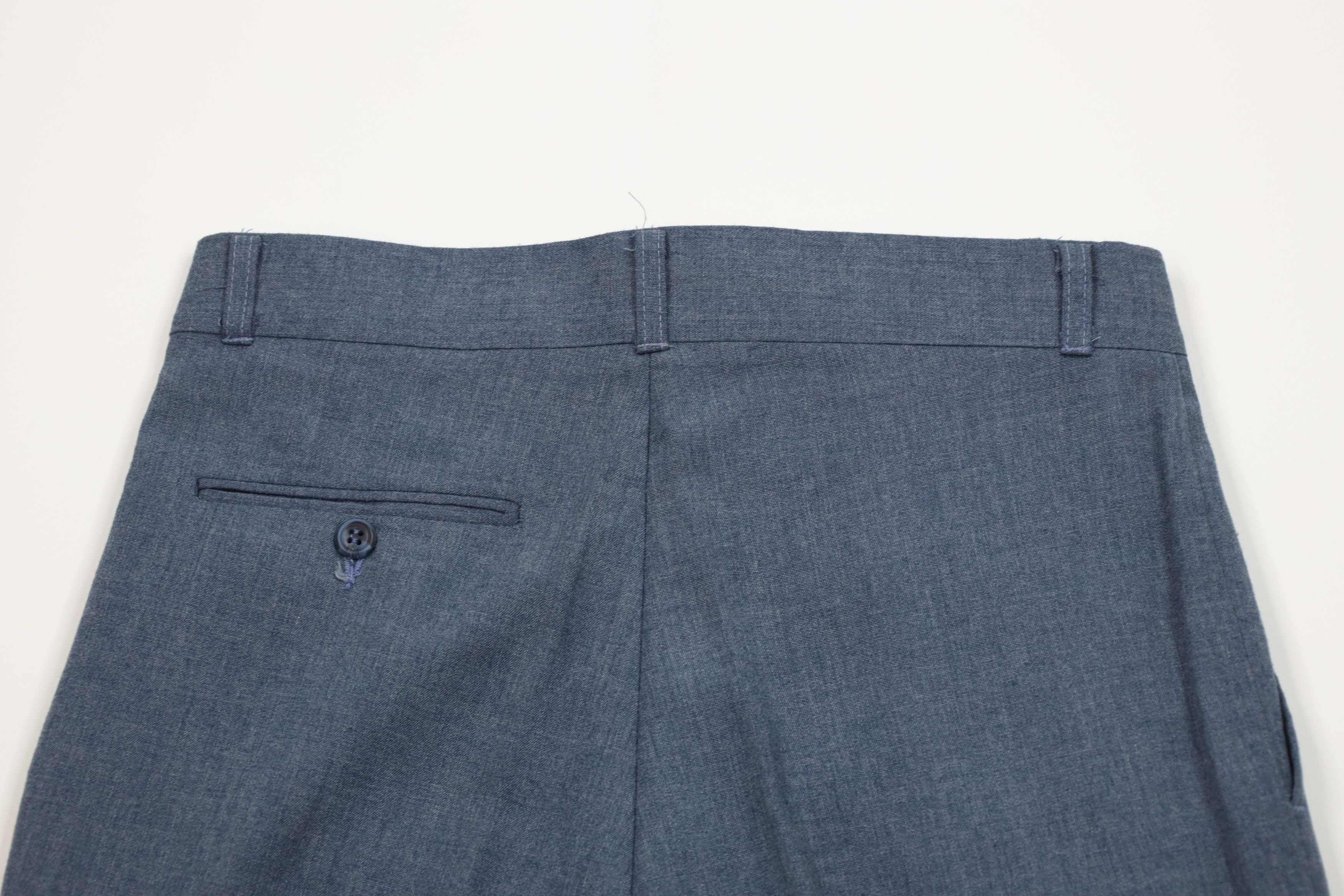 Vintage Vintage 70s Streetwear Lightweight Wool Chambray Pants USA Size US 30 / EU 46 - 9 Thumbnail