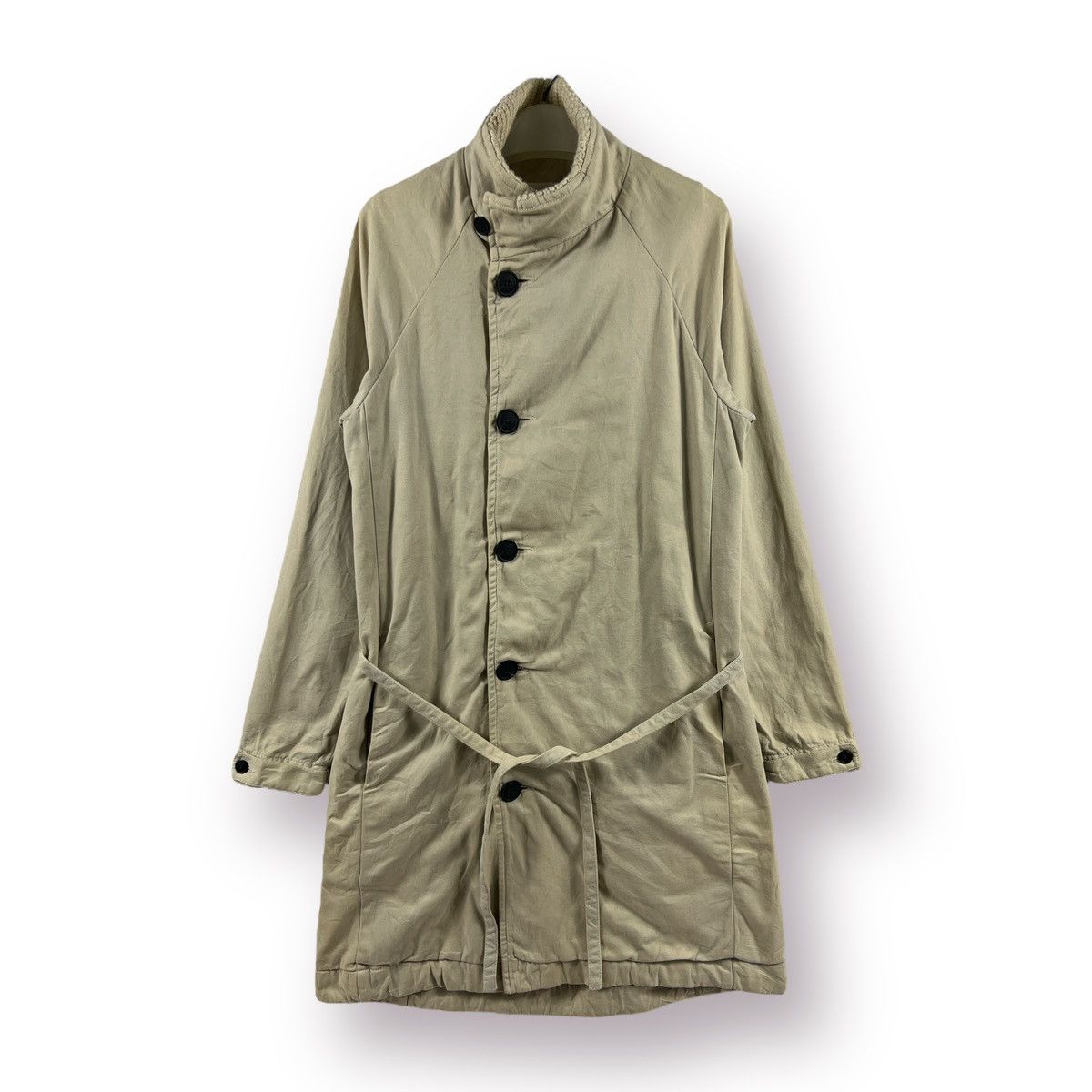 Stephan Schneider button up duck canvas long belt Jacket
