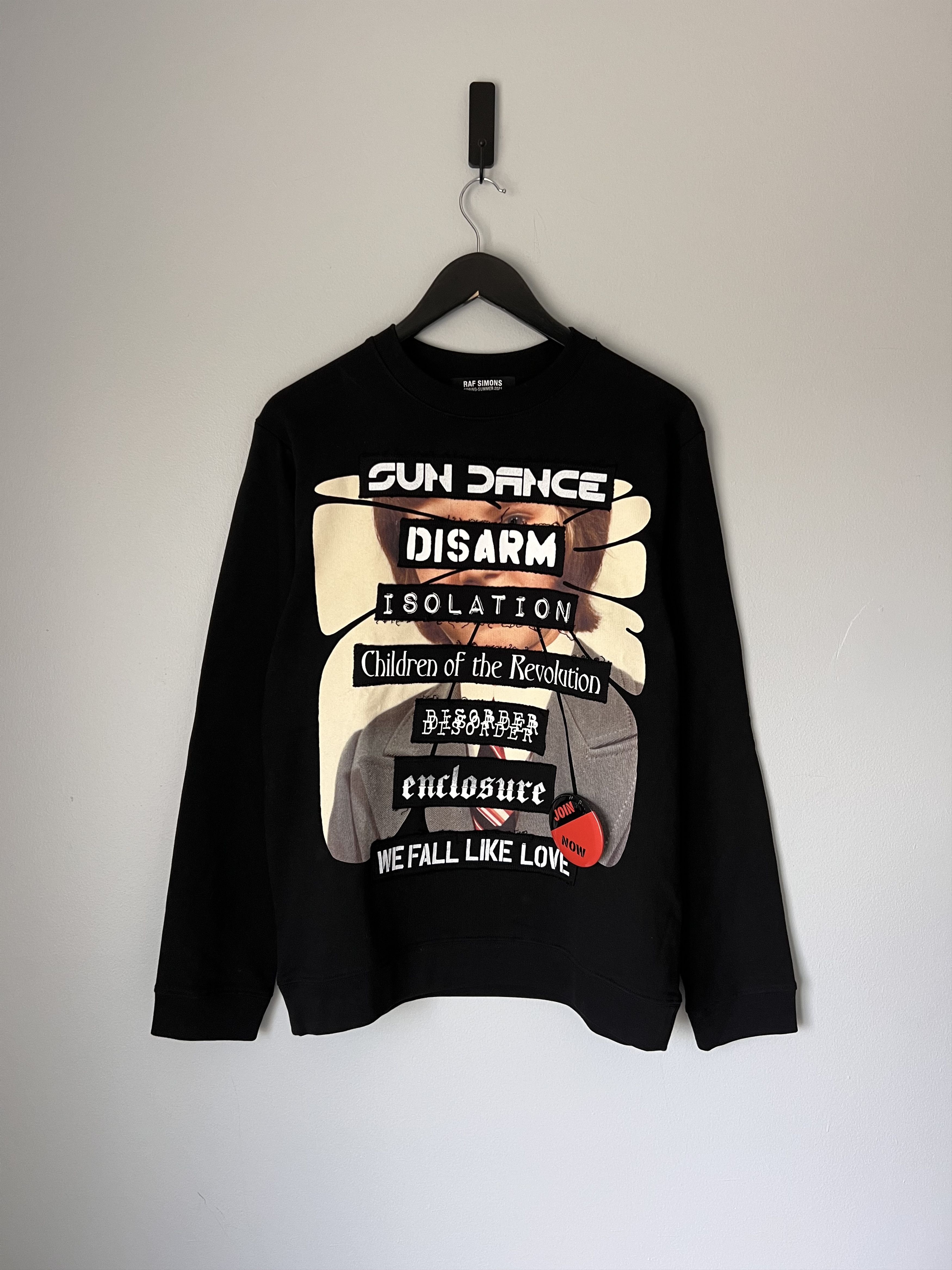 Raf Simons Raf Simons Sun Dance Crewneck Sweatshirt in Black Size US S / EU 44-46 / 1 - 1 Thumbnail