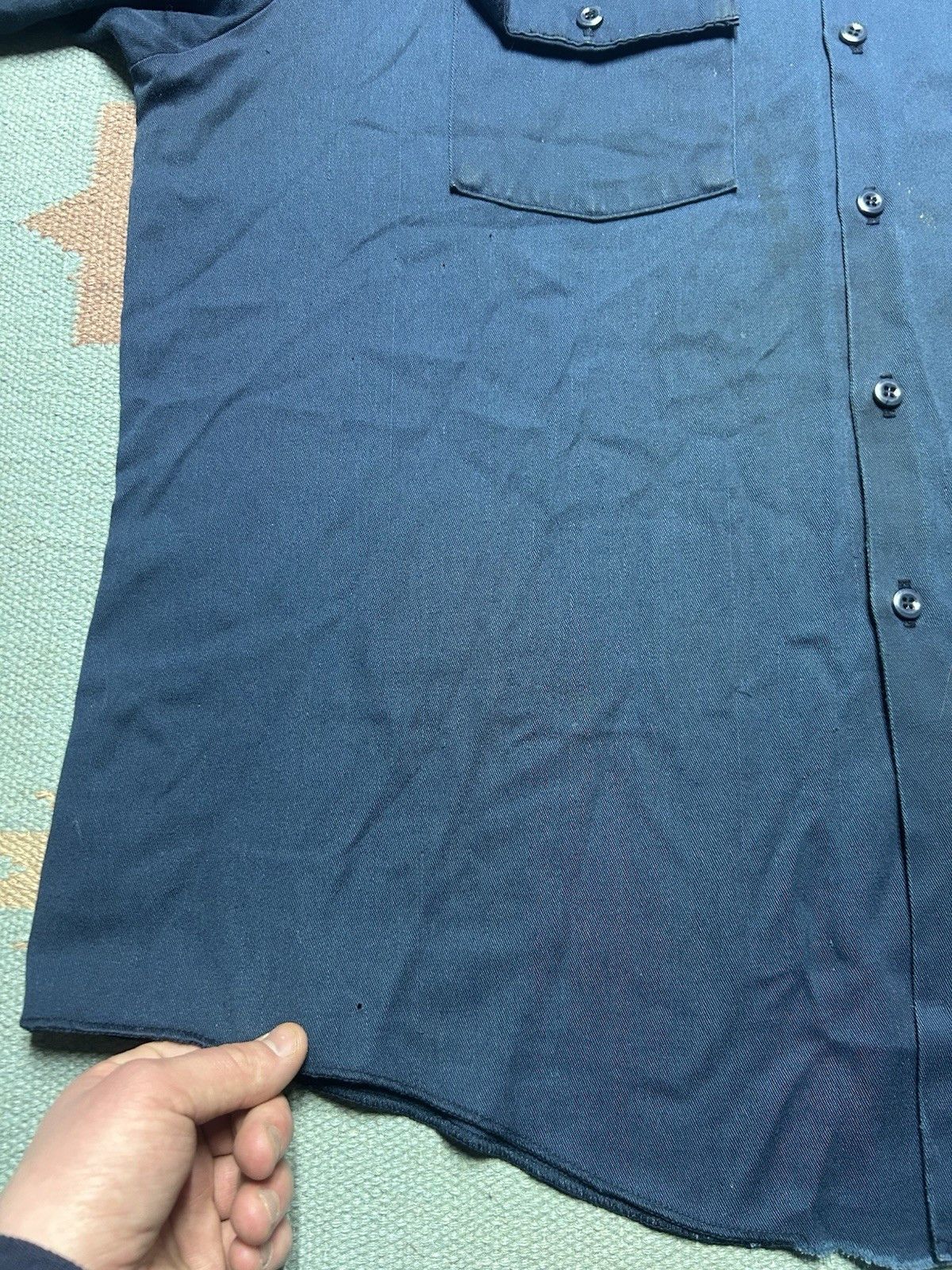 Vintage Vintage dickies work shirt chino twill distressed men’s XL Size US XL / EU 56 / 4 - 2 Thumbnail