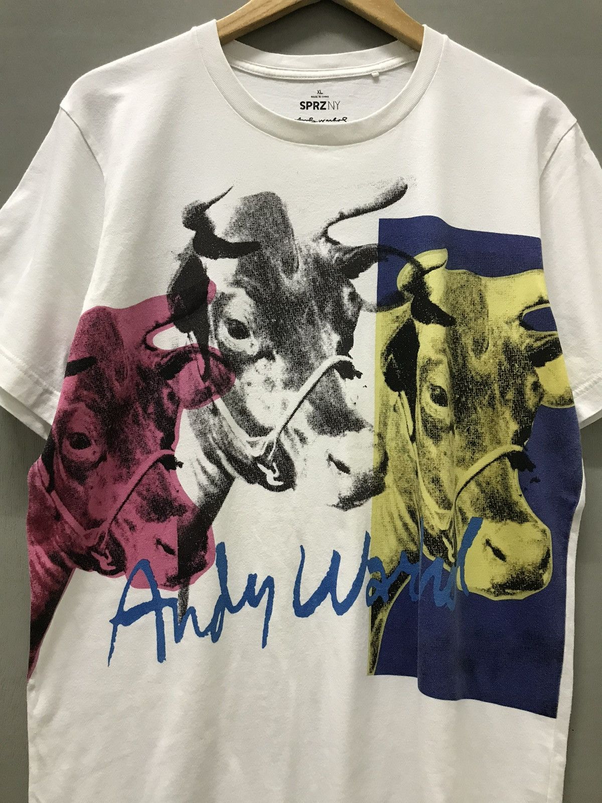 Andy Warhol × Uniqlo Andy Warhol x Uniqlo Cow Pop Art Tee Size US XL / EU 56 / 4 - 2 Thumbnail