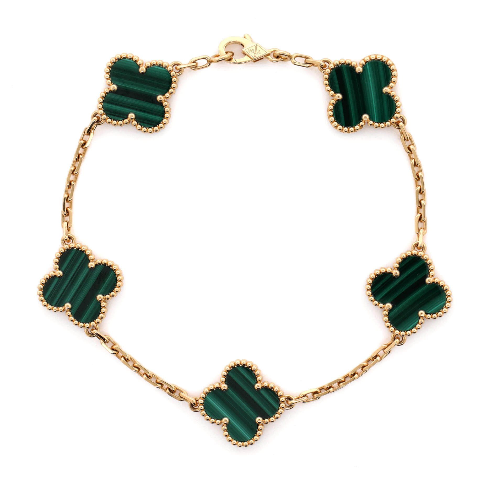 Van Cleef & Arpels Vintage Alhambra 5 Motifs Bracelet Size ONE SIZE - 1 Thumbnail