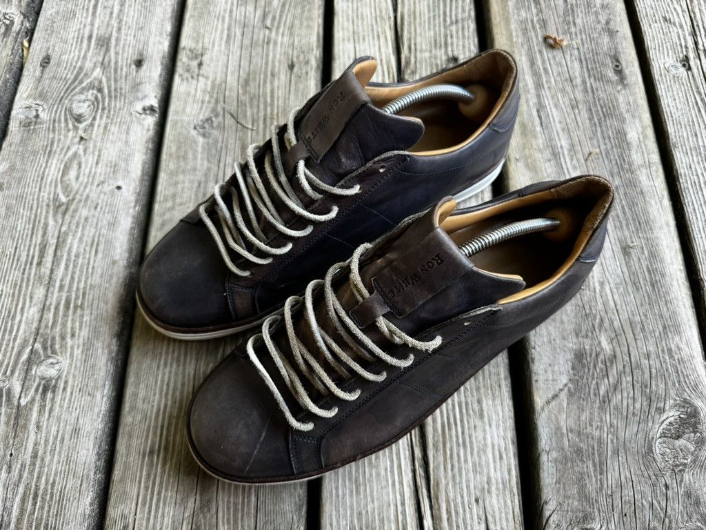Ron White Casual Leather Low Top Sneaker Size US 11 / EU 44 - 2 Thumbnail