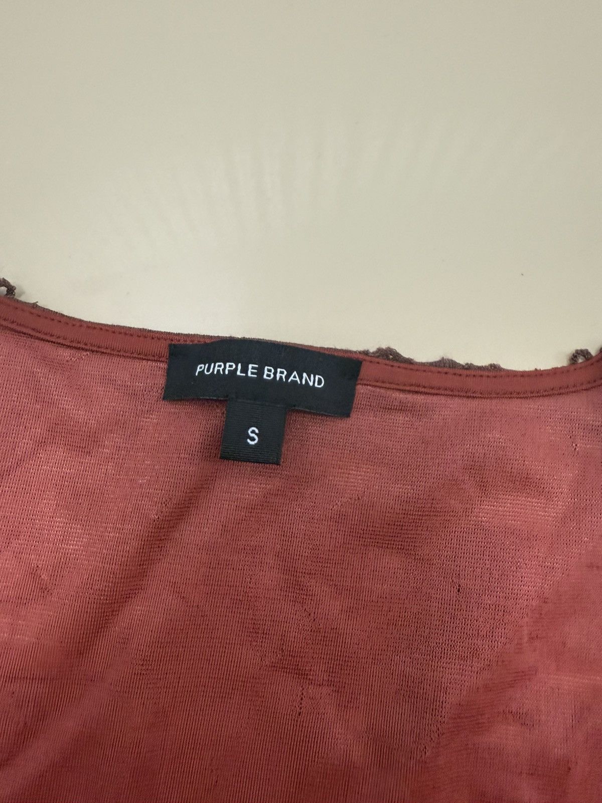 Other Purple Brand Ripped Jersey Top Size S / US 4 / IT 40 - 2 Thumbnail