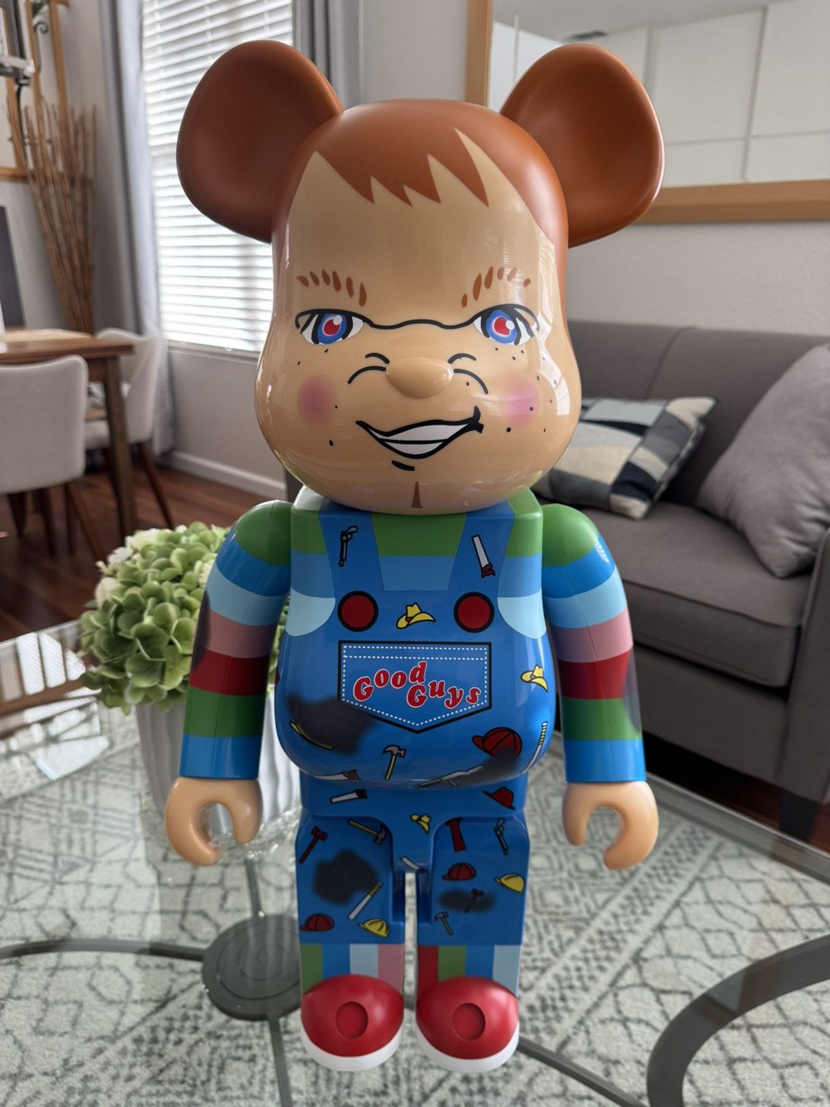 Medicom Toy Bearbrick Chucky Child’s Play 1000% Medicom Toy Figure Size ONE SIZE - 1 Thumbnail