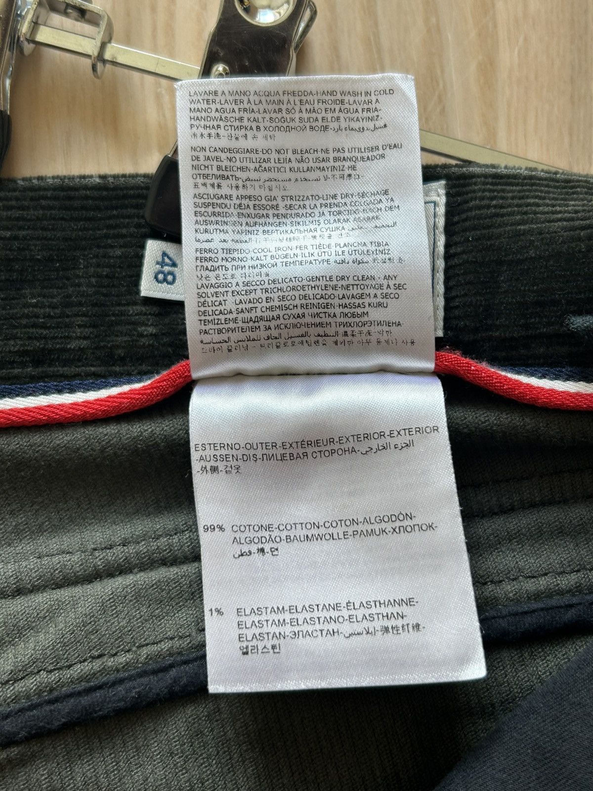 Moncler Grenoble Moncler Grenoble Corduroy Nylon Panel Trousers Size US 32 / EU 48 - 11 Thumbnail