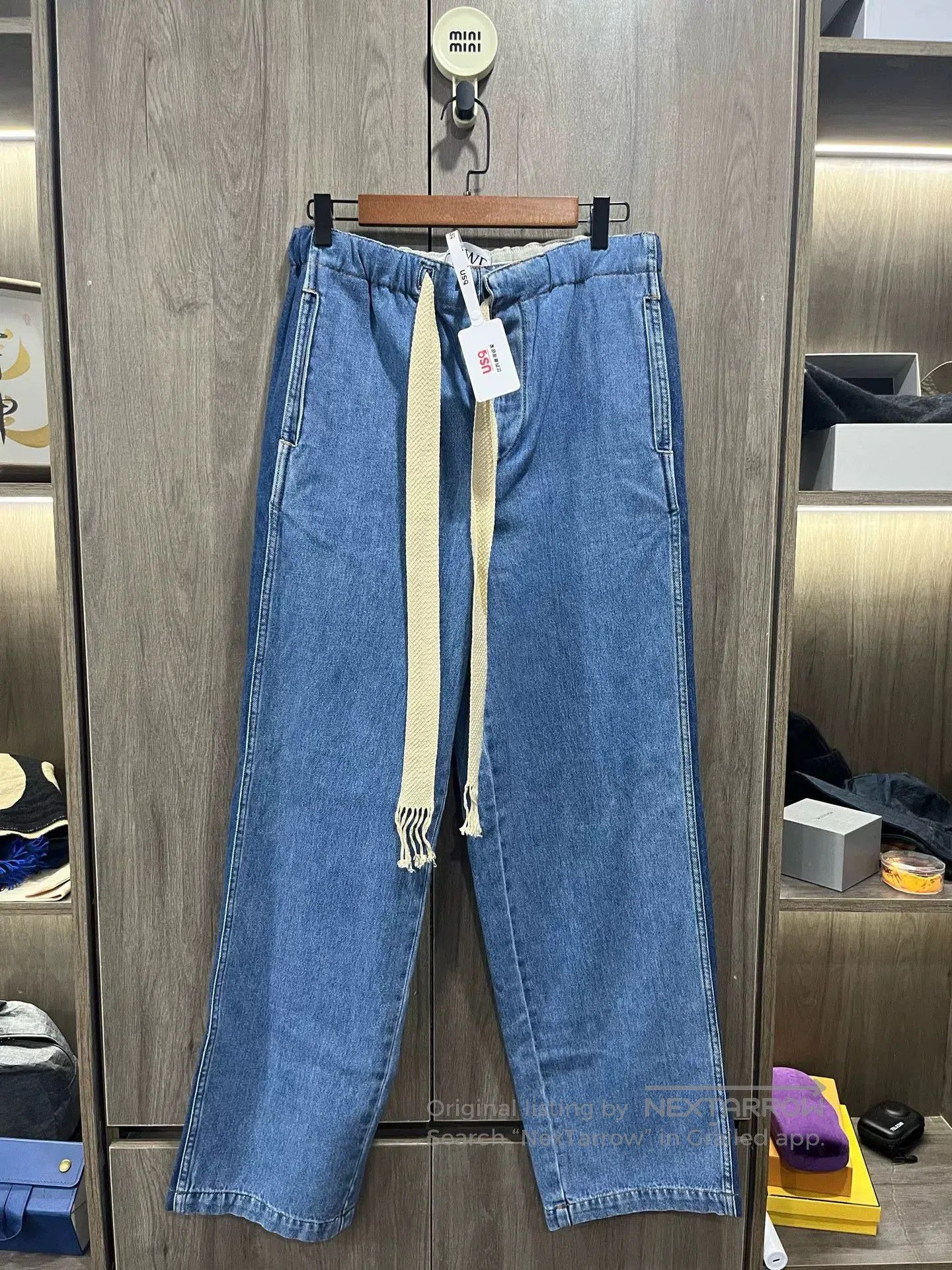Loewe LOEWE Blue Side Stripe Drawstring Pants S. Size US 32 / EU 48 - 1 Thumbnail