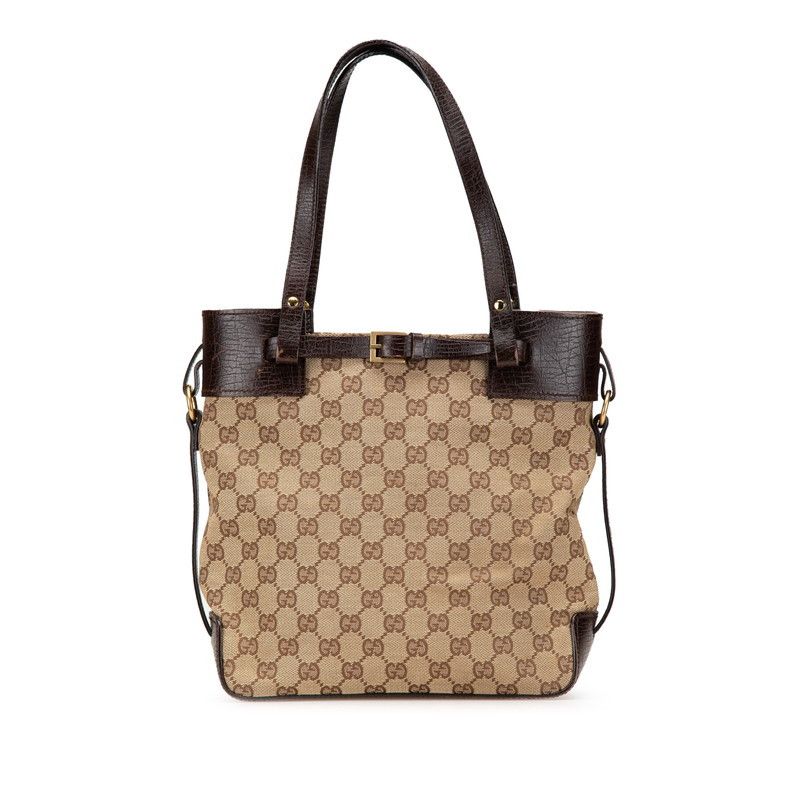 Gucci Gucci GG Canvas Tote Bag 107757 Canvas Tote Bag 107757 in Beige, Women's