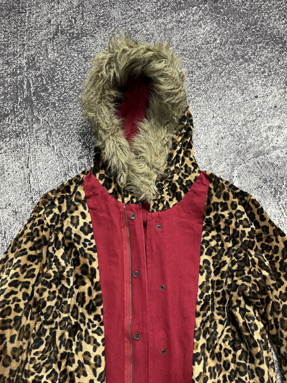Kazuyuki Kumagai Attachment Attachment leopard parka fur jaket Size US L / EU 52-54 / 3 - 11 Thumbnail