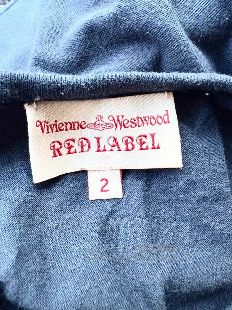 Vivienne Westwood Vivienne Westwood Navy Blue Bow Saturn Underwear Top T-Shi Size M / US 6-8 / IT 42-44 - 6 Thumbnail