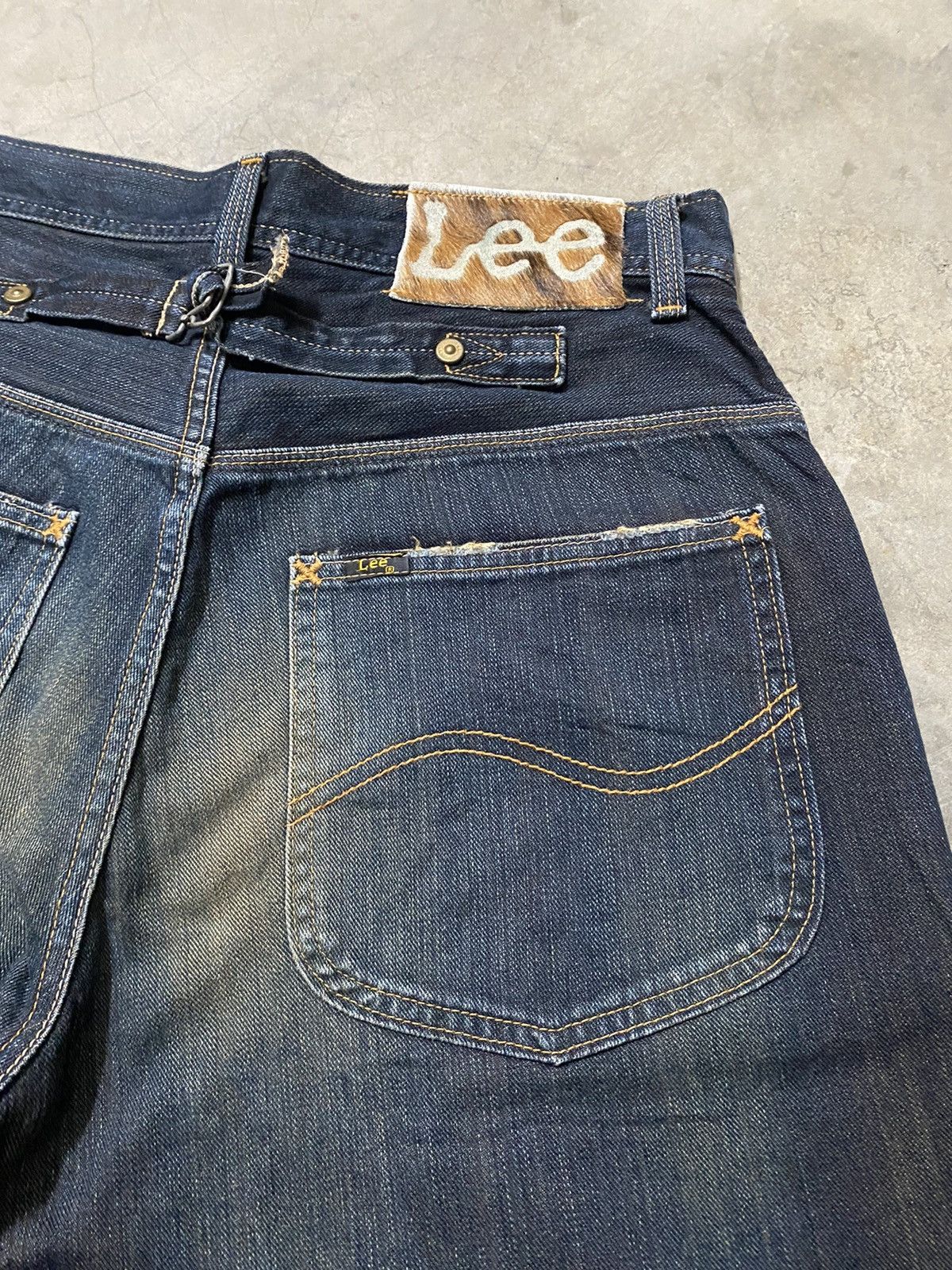 Lee Baggy Jeans Vintage Lee Cowboy Mud Rusty Denim @312 Size US 31 - 7 Thumbnail