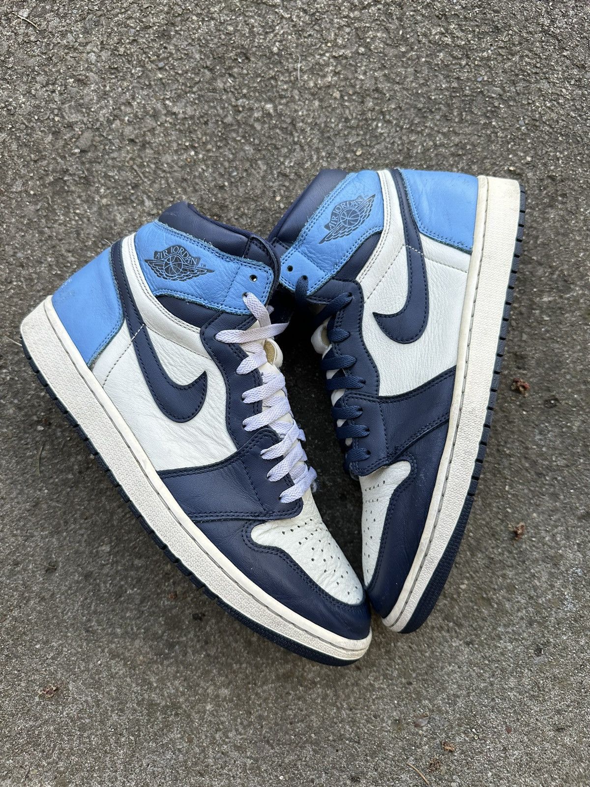 image of Jordan Nike Air Jordan 1 Retro High OG Obsidian Size 12 Shoes in Obsidian Navy, Men's