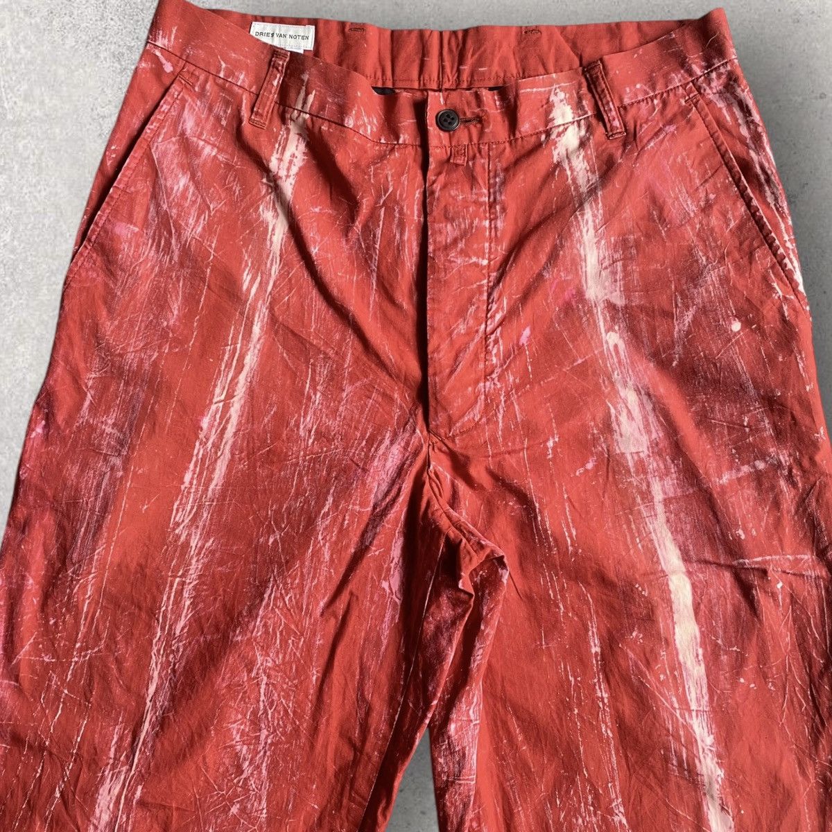 Dries Van Noten Dries Van Noten Red Degraded Pants Size US 30 / EU 46 - 2 Thumbnail