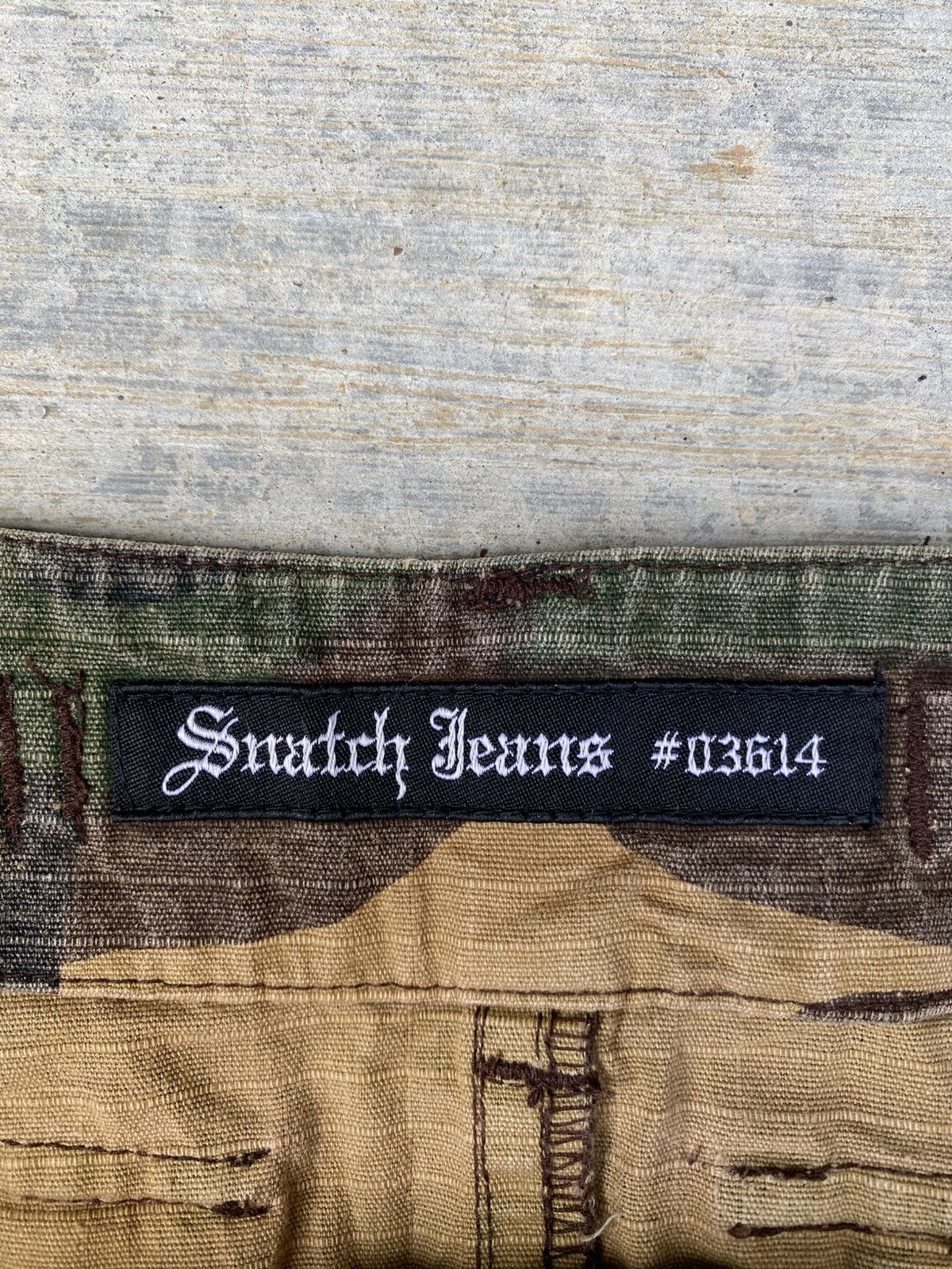 Japanese Brand Snatch jeans #03614 comouflage tactical skirts Size 31" - 9 Thumbnail