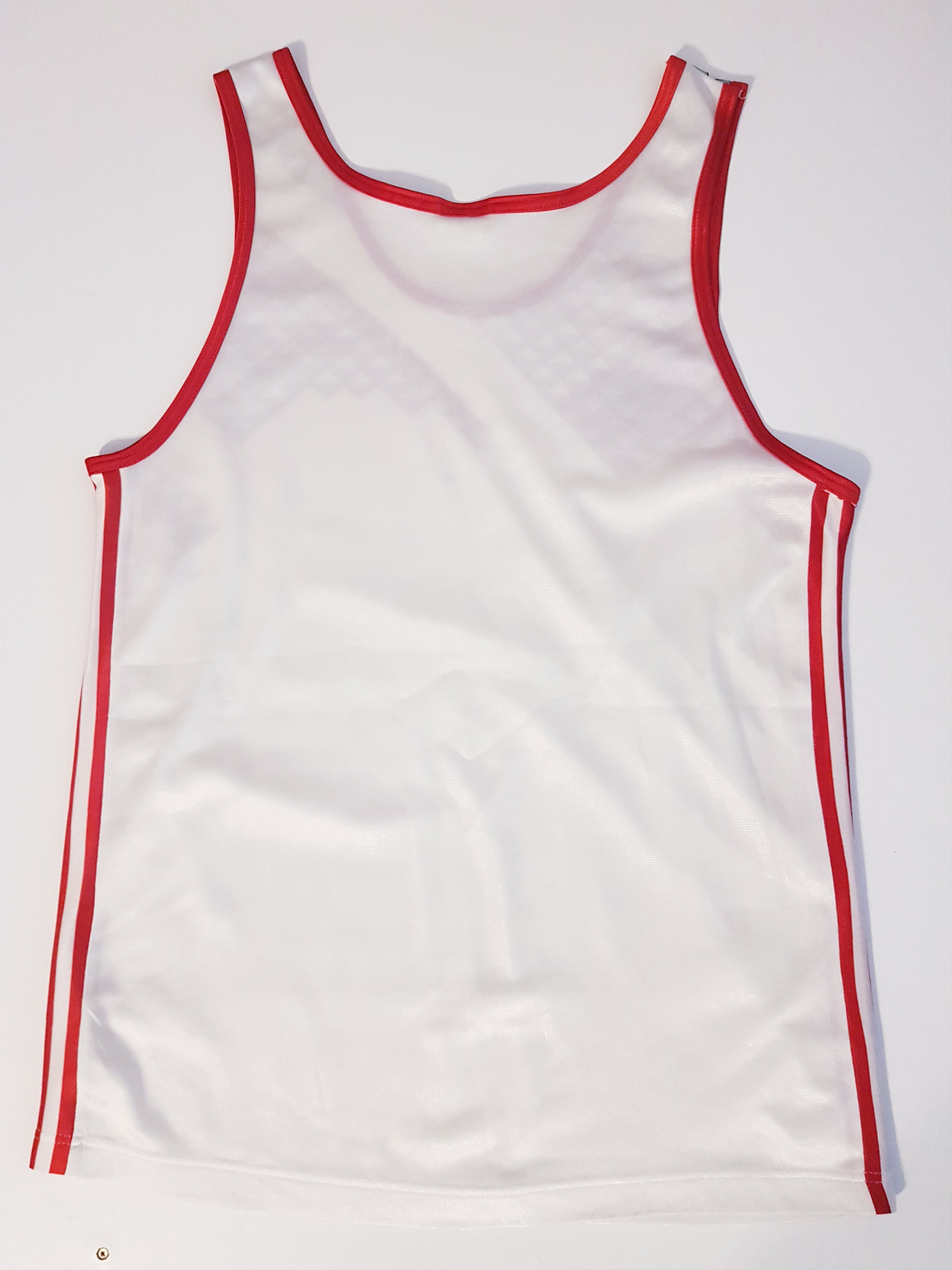 Adidas Adidas Trefoil 80s Vintage Athletics Running Singlet White M Size US M / EU 48-50 / 2 - 4 Thumbnail