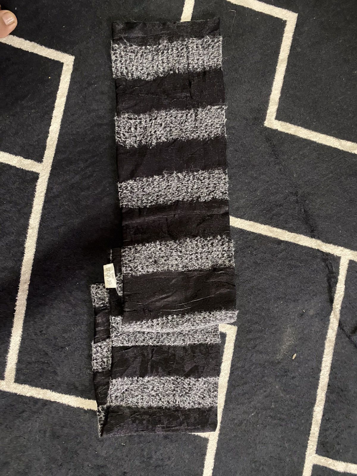 Vintage Et Vous Paris Stripe Design Muffler Size ONE SIZE - 3 Thumbnail