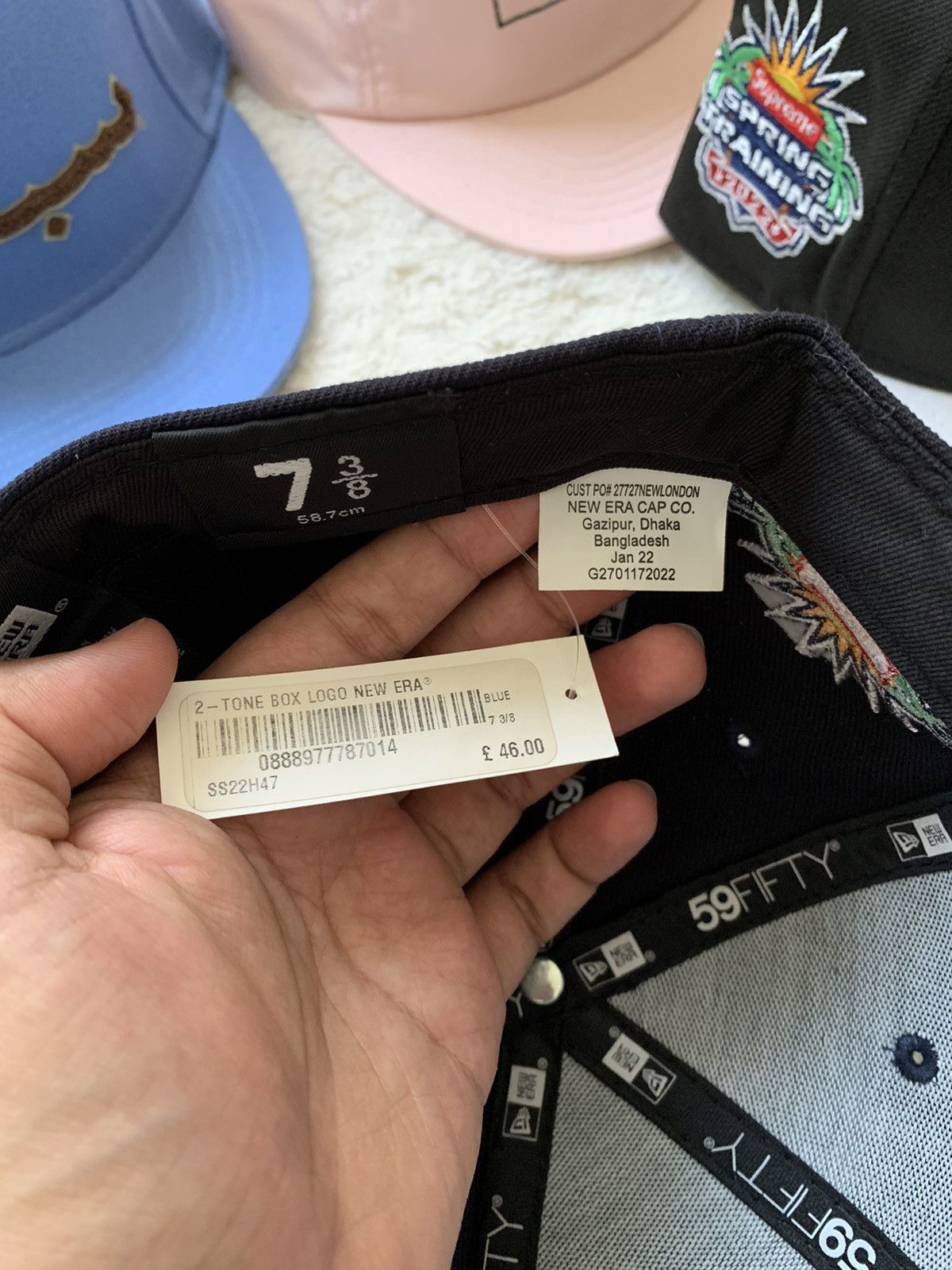 New Era × Supreme Supreme X New Era 2 Tone Box Logo SS22 Size 42 - 7 Thumbnail