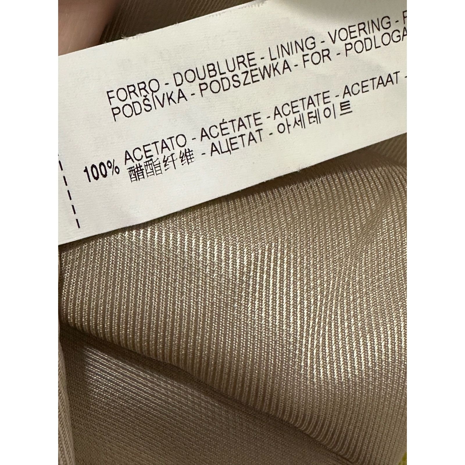 Zara Zara Basic yellow tan burlap lined mini skirt size Large Size 32" / US 10 / IT 46 - 4 Thumbnail