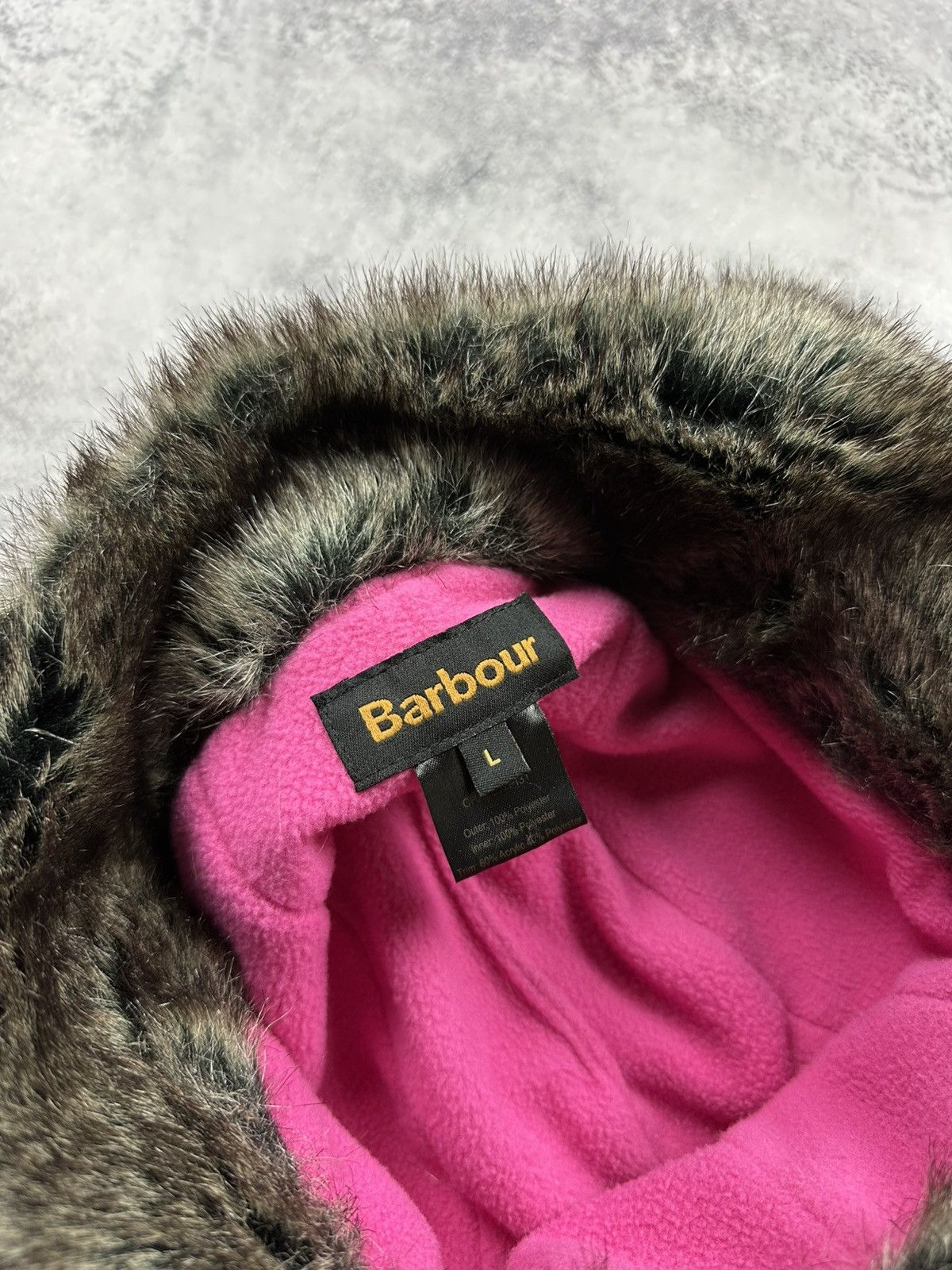 Barbour Vintage Barbour Ushanka Fuzzy Fur Trapper Hat Y2K Cap Rare Size ONE SIZE - 10 Thumbnail