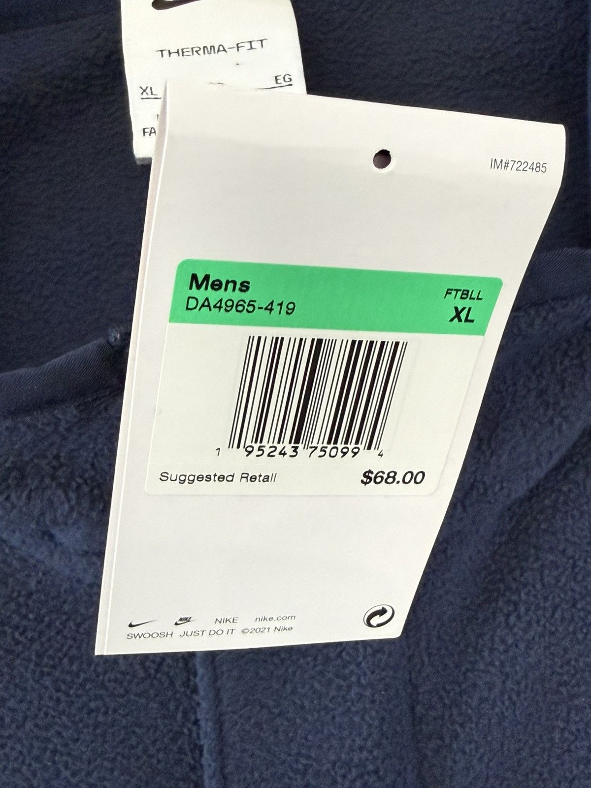 Nike Mens Therma-Fit Quarter Zip Vest