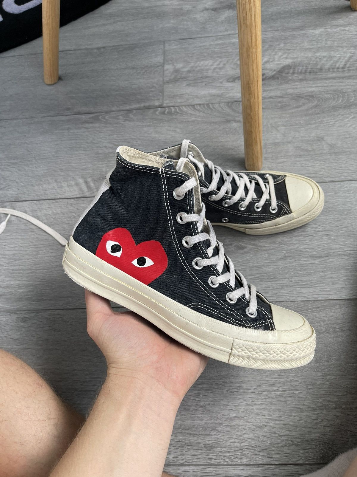 Comme Des Garcons Play Comme des Garcons Converse Comme Des Garcons CDG PLAY x Converse Chuck Taylor 70s High Grailed