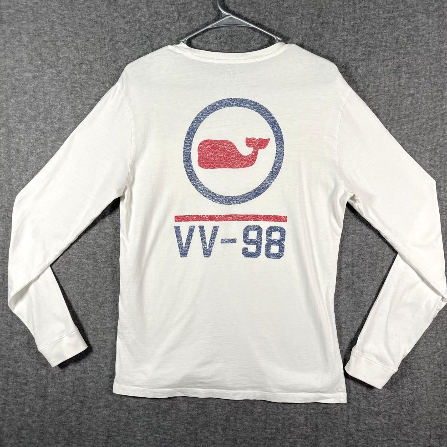 Vineyard Vines Vineyard Vines Shirt Mens Small White VV-98 Whale Logo Long Sleeve Tee Preppy Size US S / EU 44-46 / 1 - 3 Thumbnail