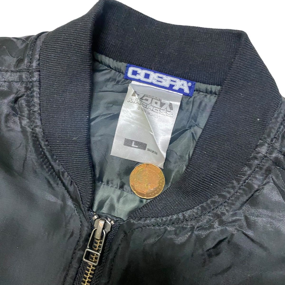 Anime Cospa Macross Roy Focker Bomber Jacket Skull Squadron SDF-1 Size US L / EU 52-54 / 3 - 4 Thumbnail