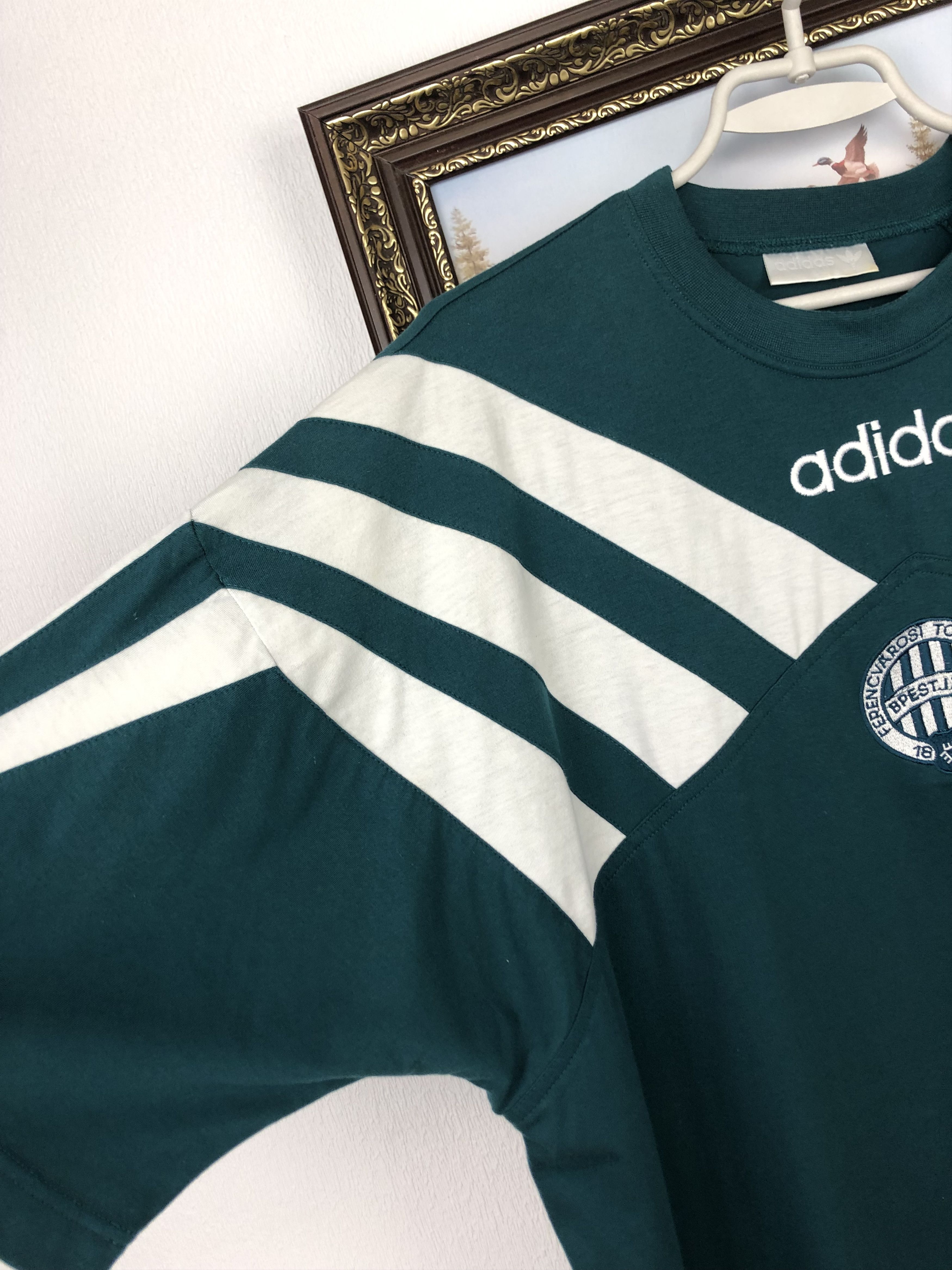 Adidas Vintage Adidas Ferencvaros Football Shirt Soccer Jersey Size US XL / EU 56 / 4 - 4 Thumbnail