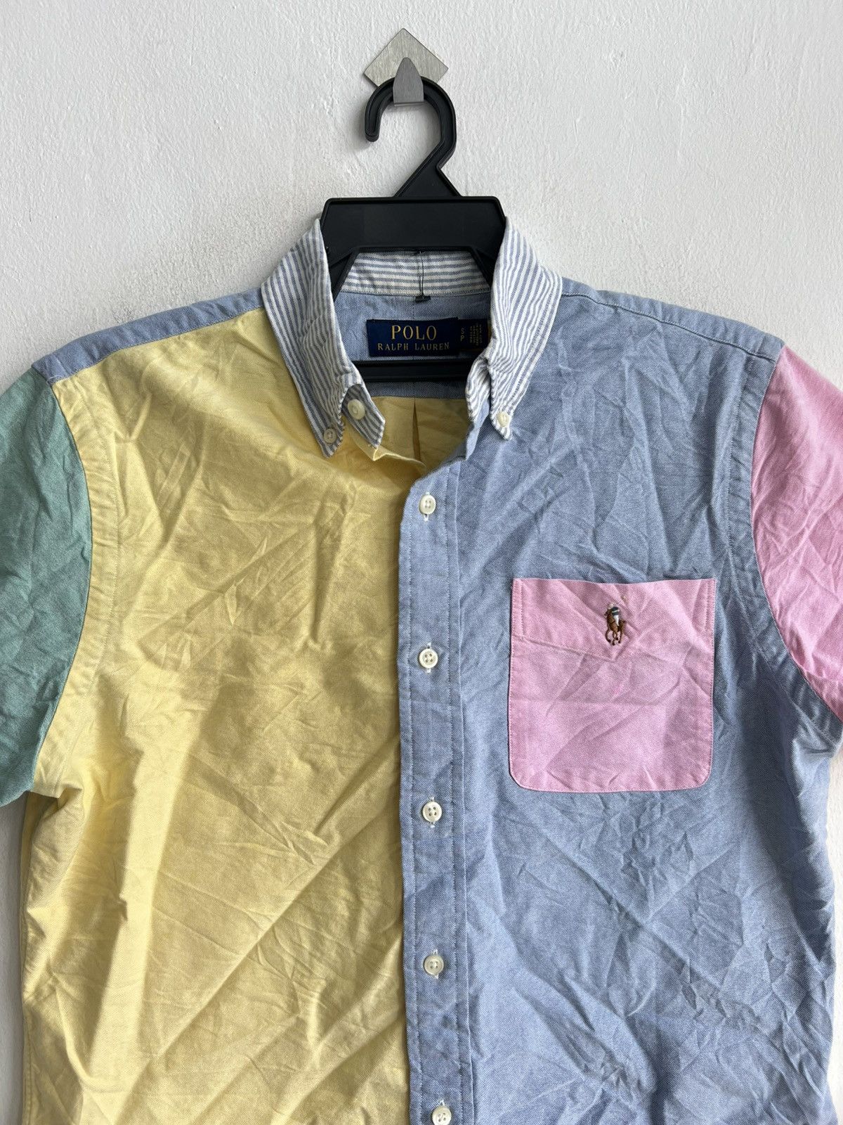 Polo Ralph Lauren Polo Ralph Lauren Fun Pastel Colourblock Oxford Shirt Size US M / EU 48-50 / 2 - 2 Thumbnail